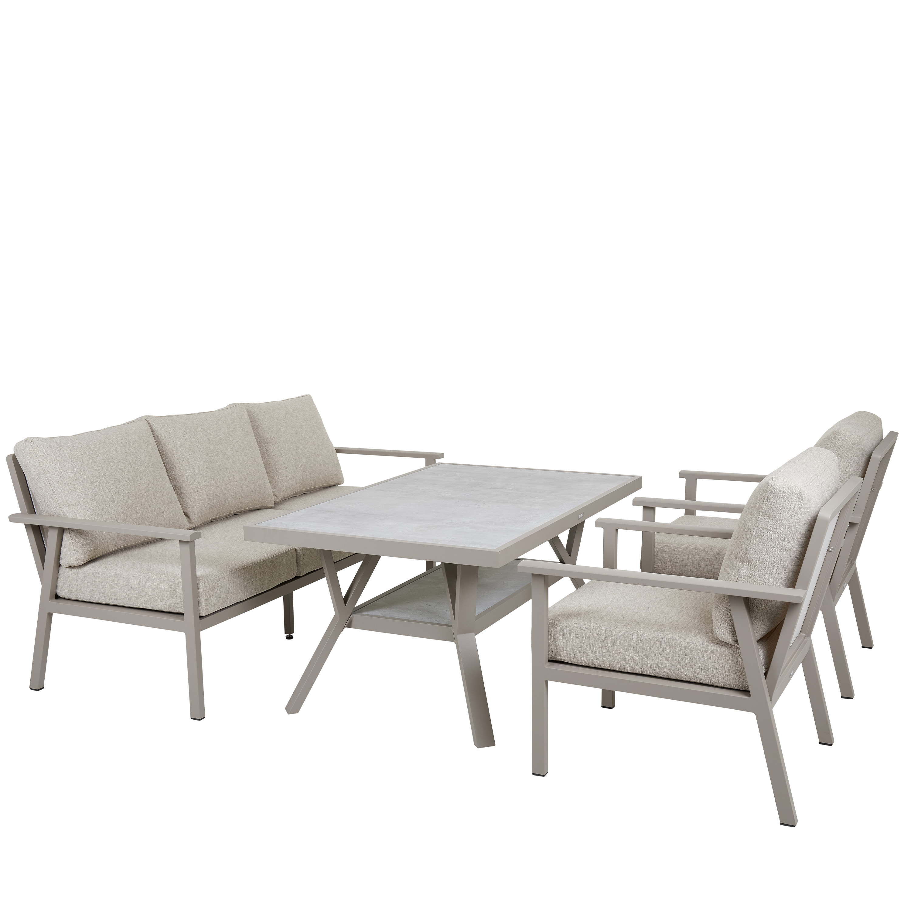 Brafab Samvaro Loungestol Khaki/Sand 69cm