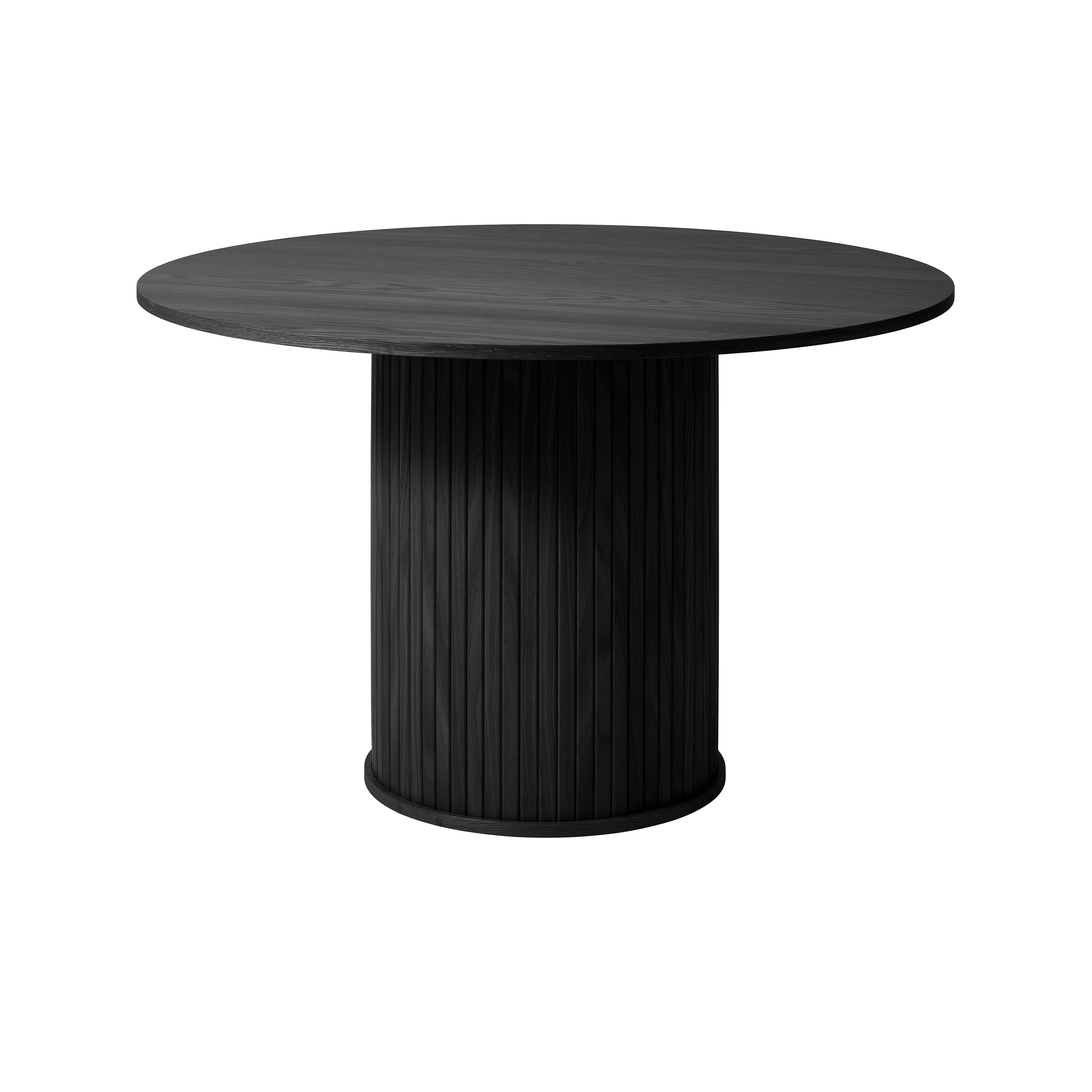 Dara Dining Table Oak Black Ø120