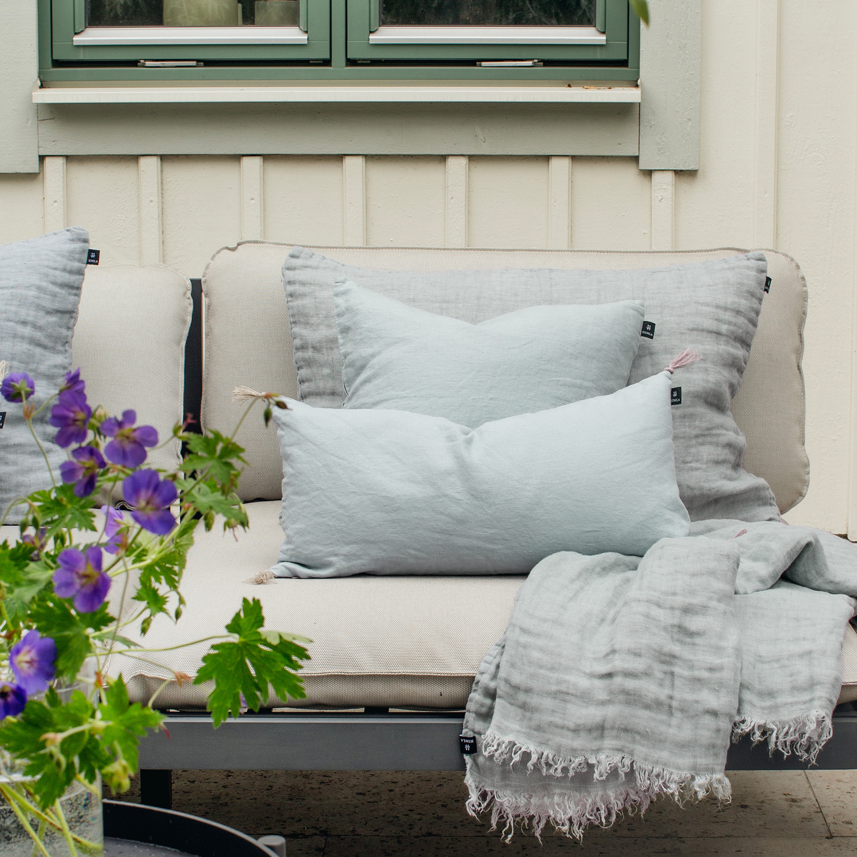 Himla Hannelin Putetrekk Lin Cloudy Sky 50x70