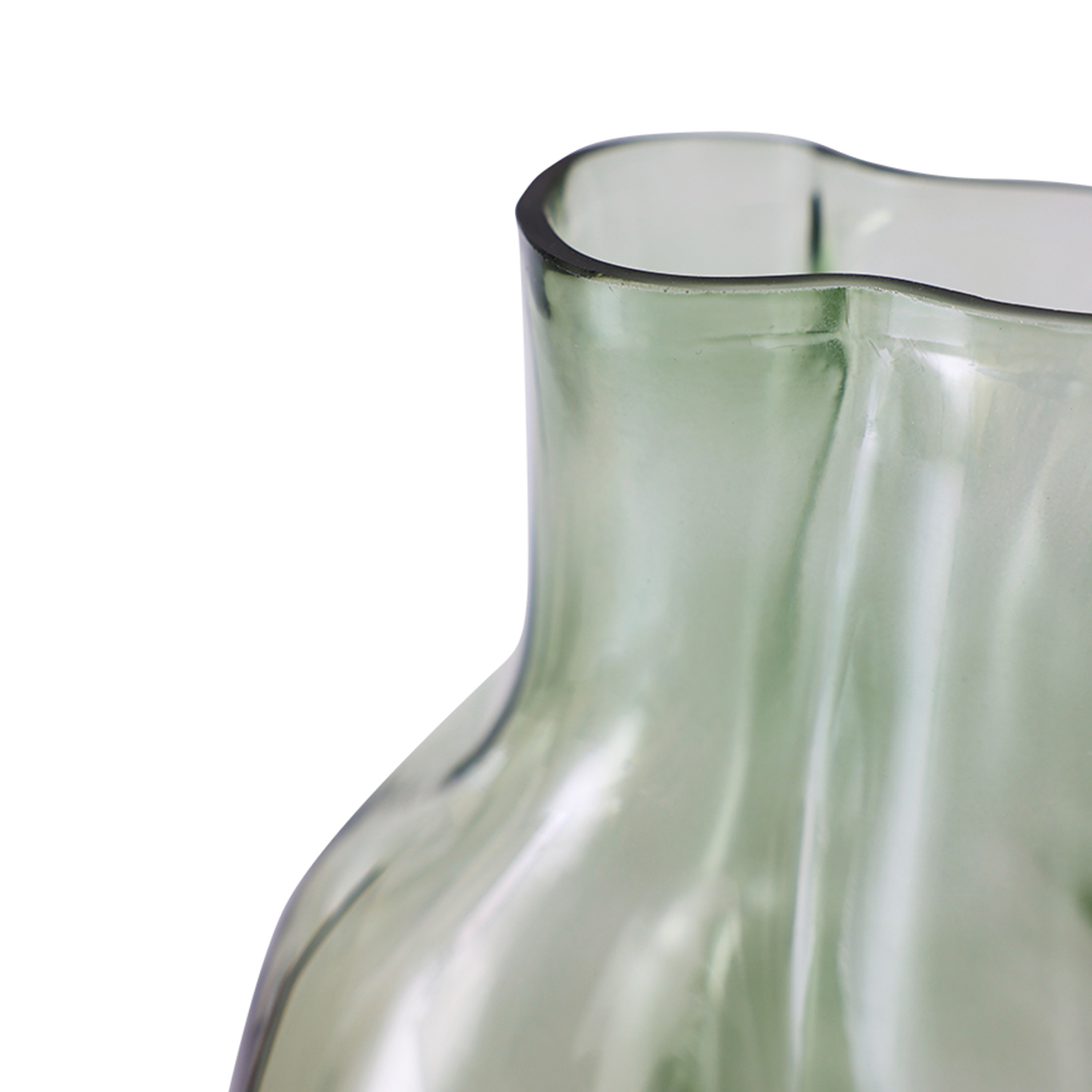 HKliving Gleam Maljakko Lasi Olive 22cm