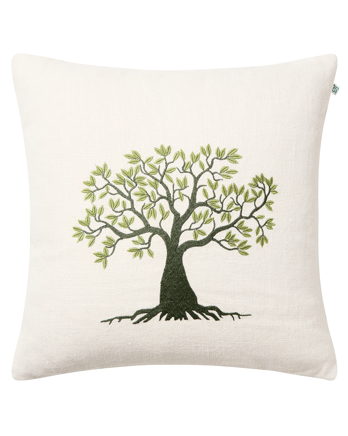 Chhatwal & Jonsson - Baniyan Kuddfodral Linne Green/Cactus Green 50x50 - Grön