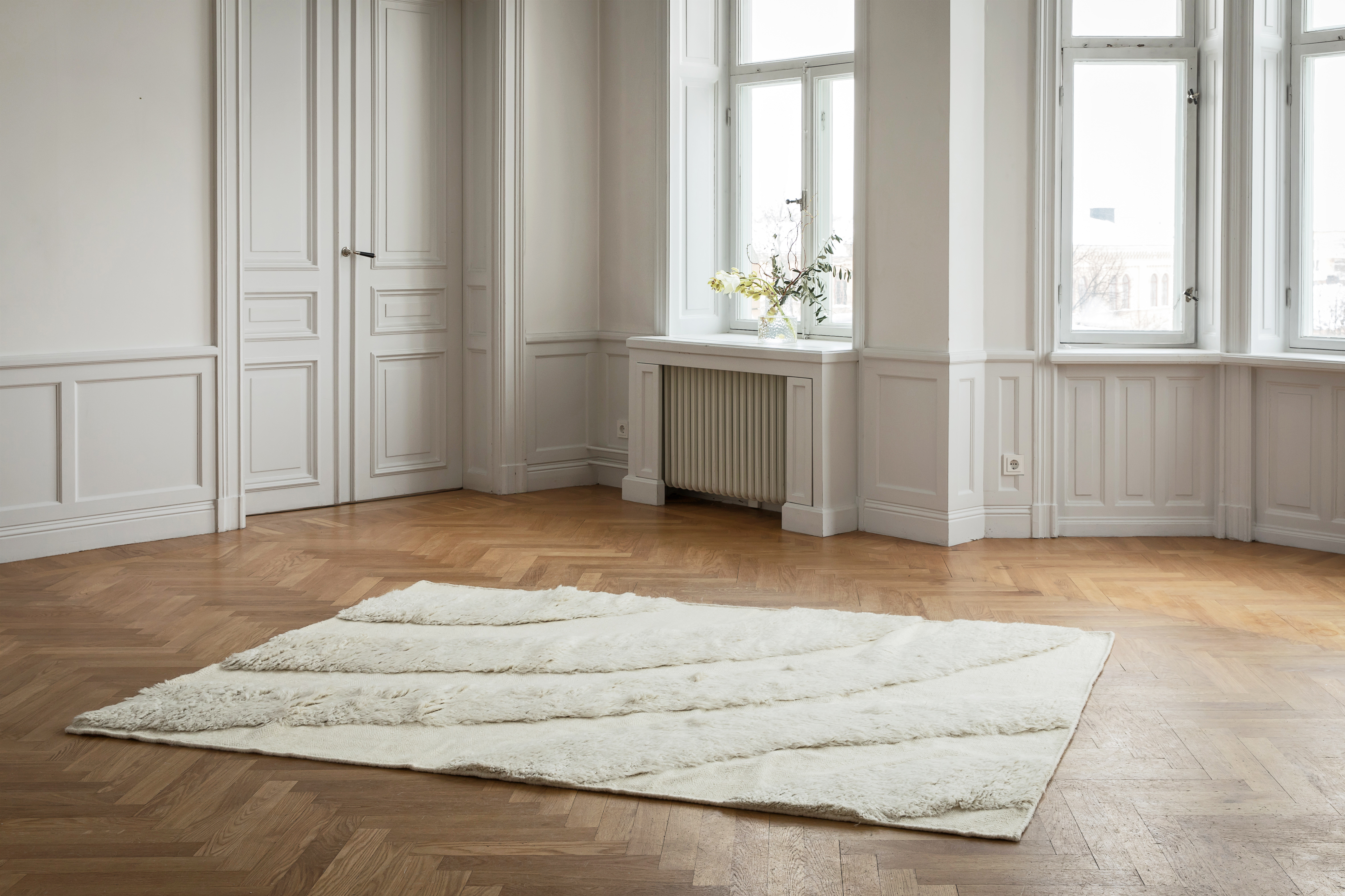 Jakobsdals Hanne Ullmatta Vit 160x230