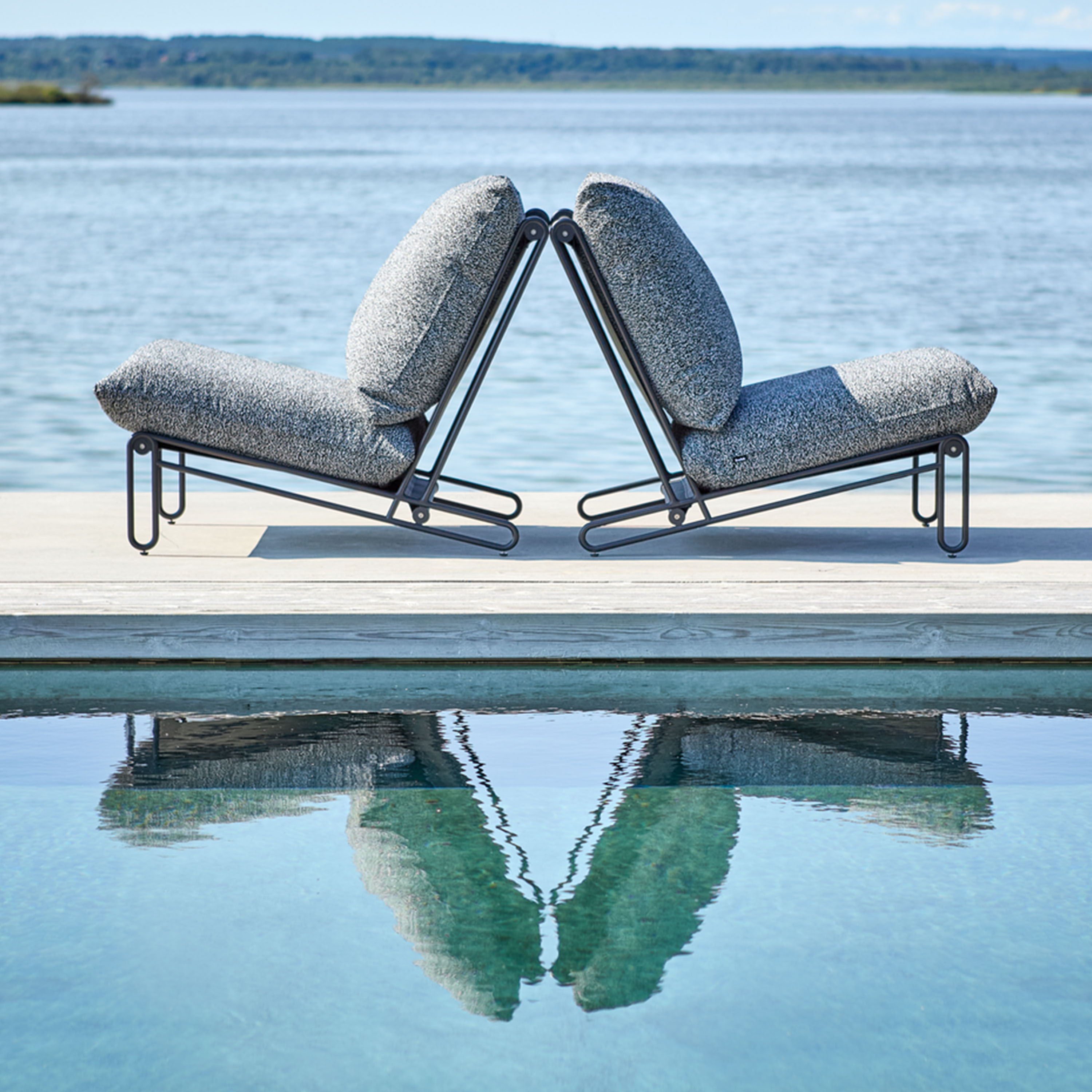 Brafab Blixt Loungestol Black/Teddy Ant