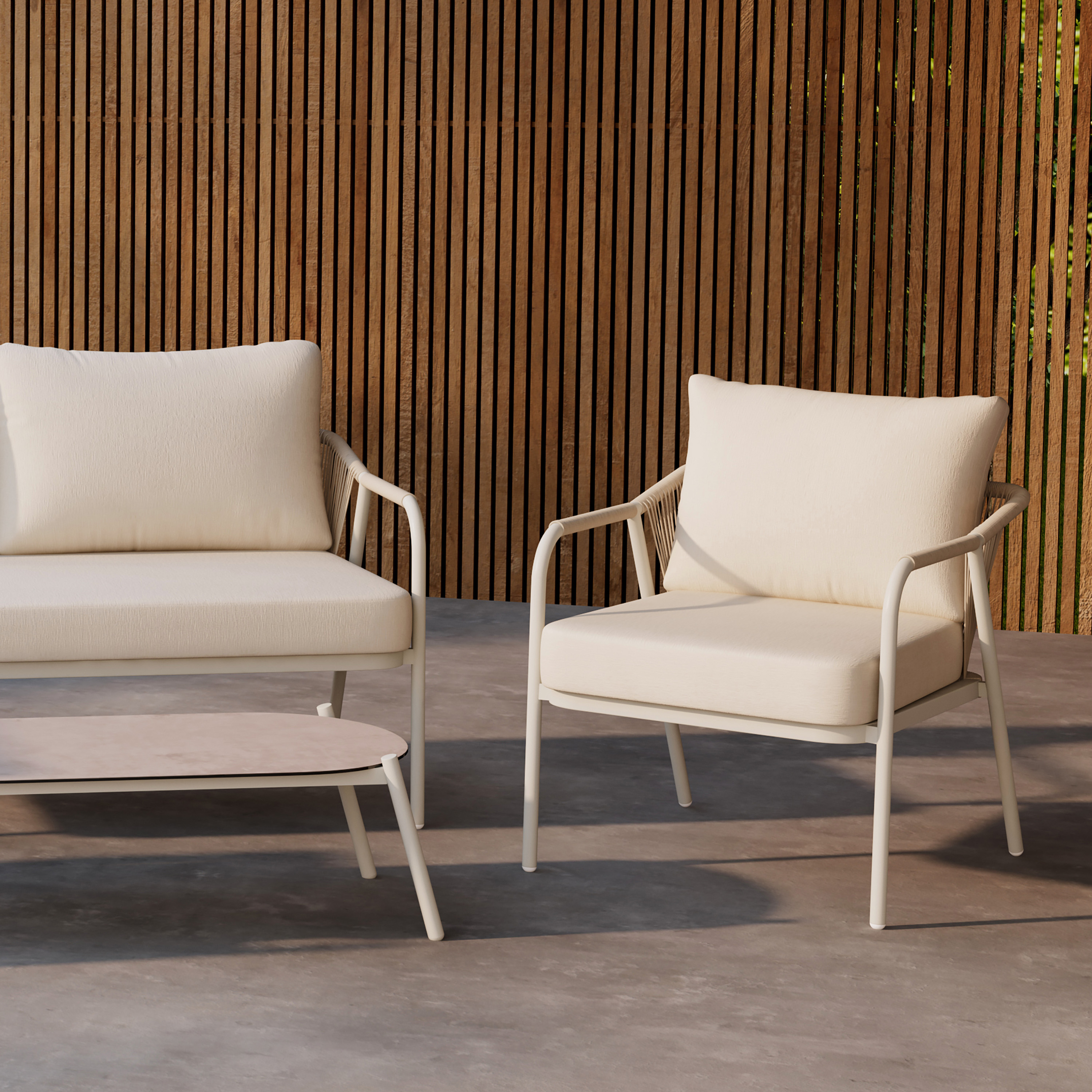 Venture Home Sicily Loungeset Beige/Beige