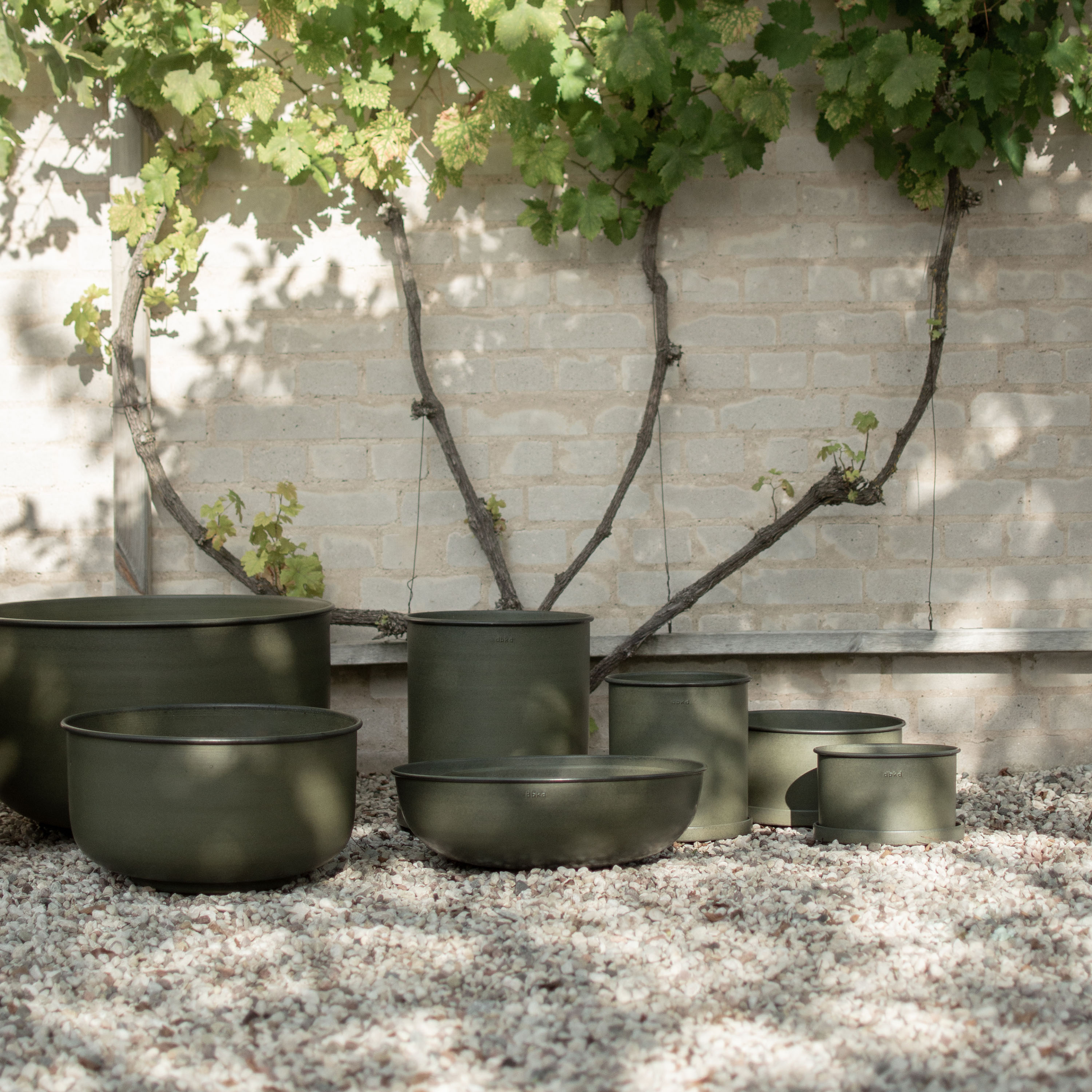 DBKD Plant Pot Krug Grün Klein 2er-Pack