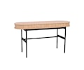 Haddington Konsolbord Vitpigmenterad/Svart 142cm