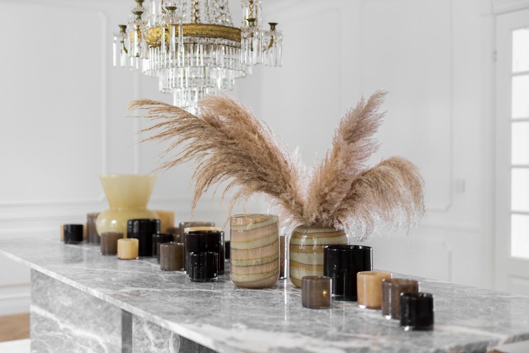 Jakobsdals Lagoon Ljuslykta Beige 8cm