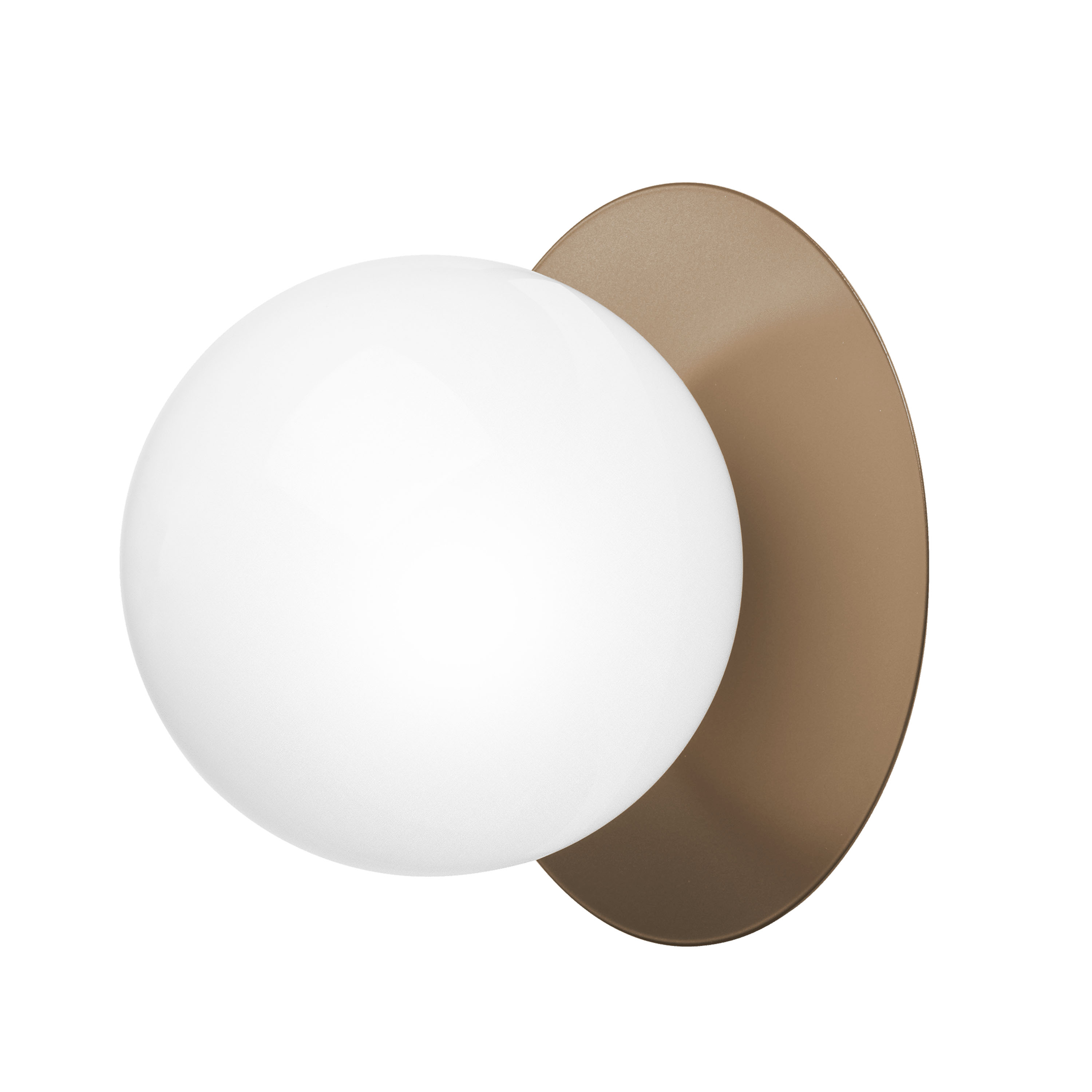 Liila 1 wall/ceiling lamp Dark Bronze/Opal Large