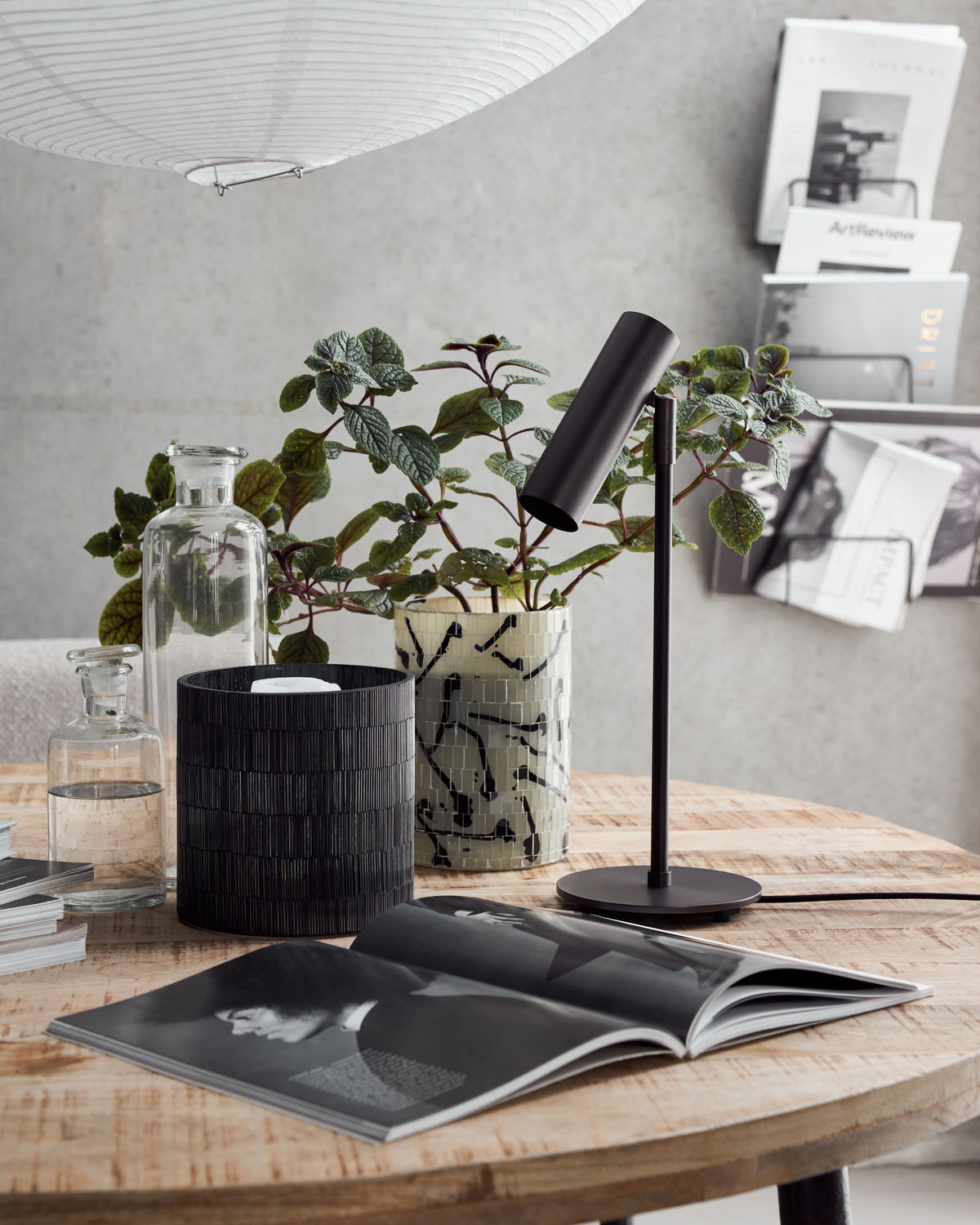 House Doctor Norm Pöytävalaisin Musta Antiikki Ø14