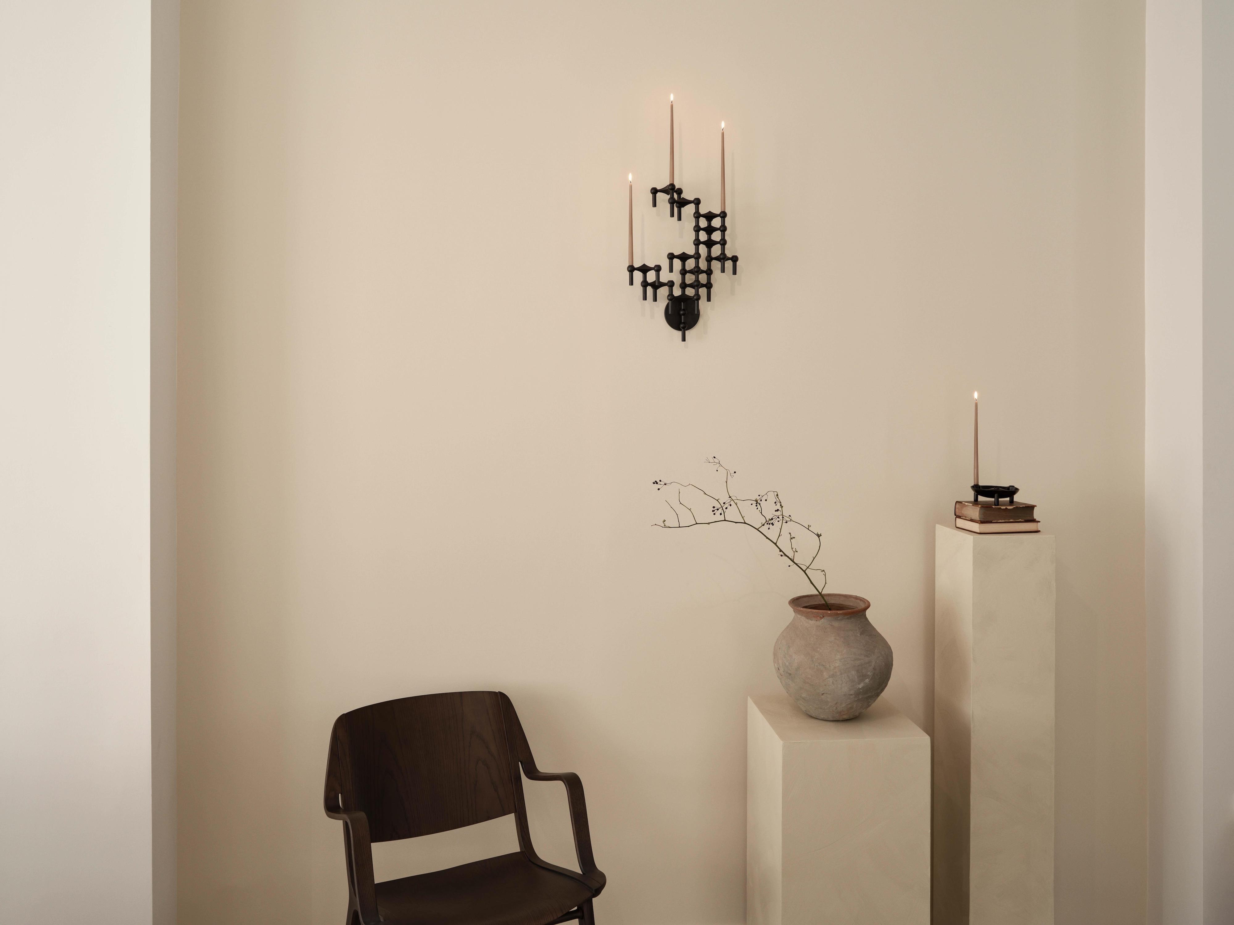 Stoff STOFF Nagel Väggljusstake Black