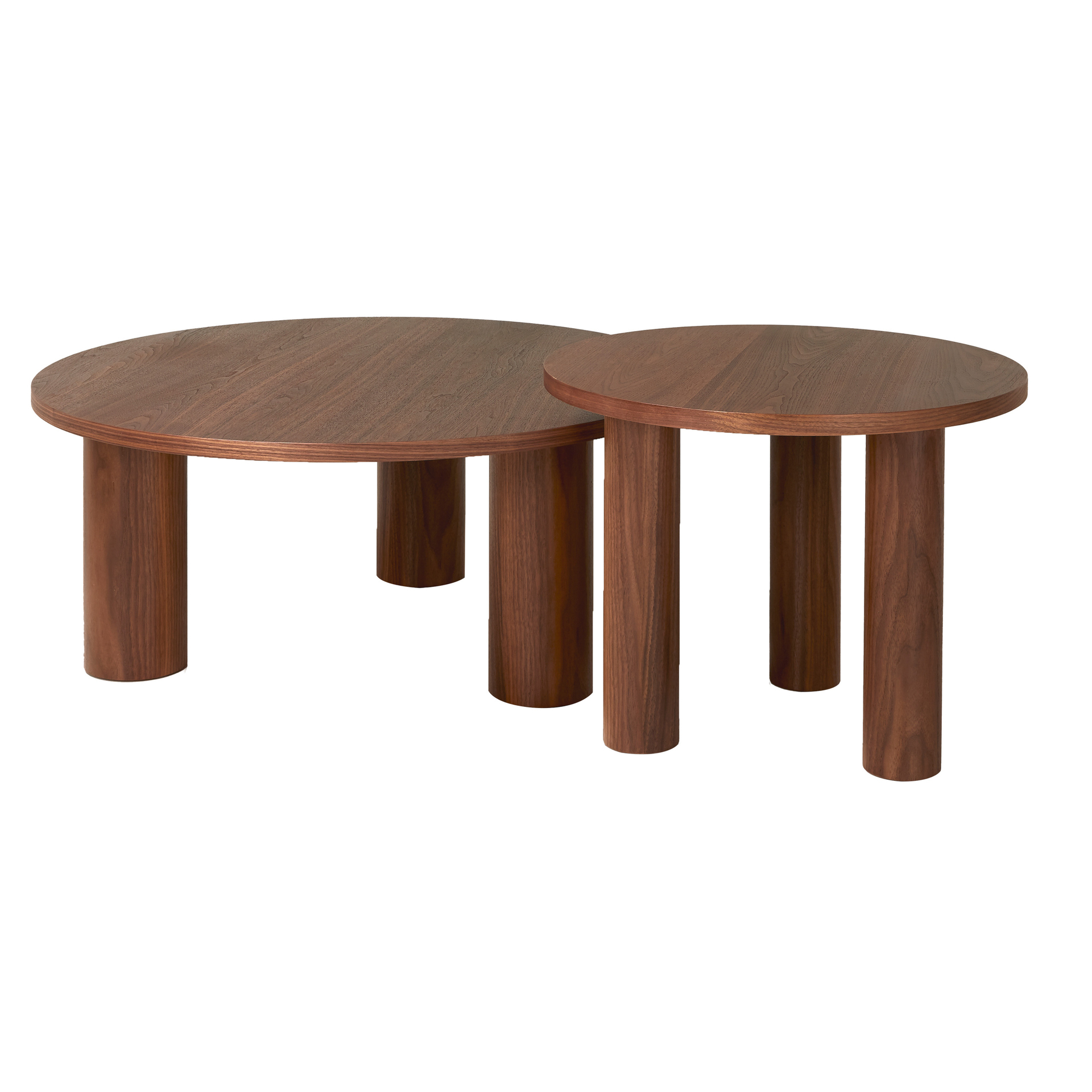 Nordic Home Melvin Soffbord Valnöt Ø100