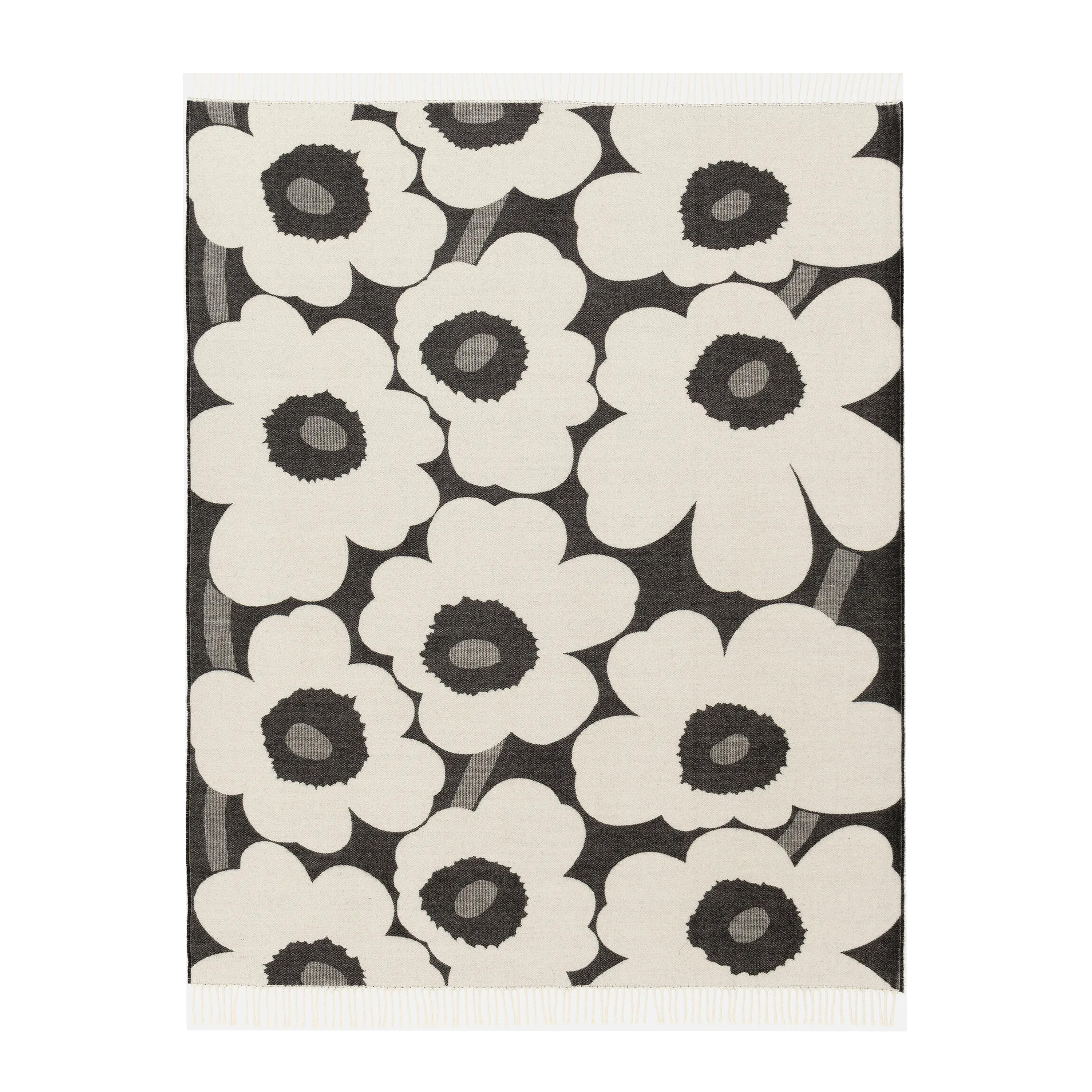 Marimekko Unikko Huopa Musta 130x180