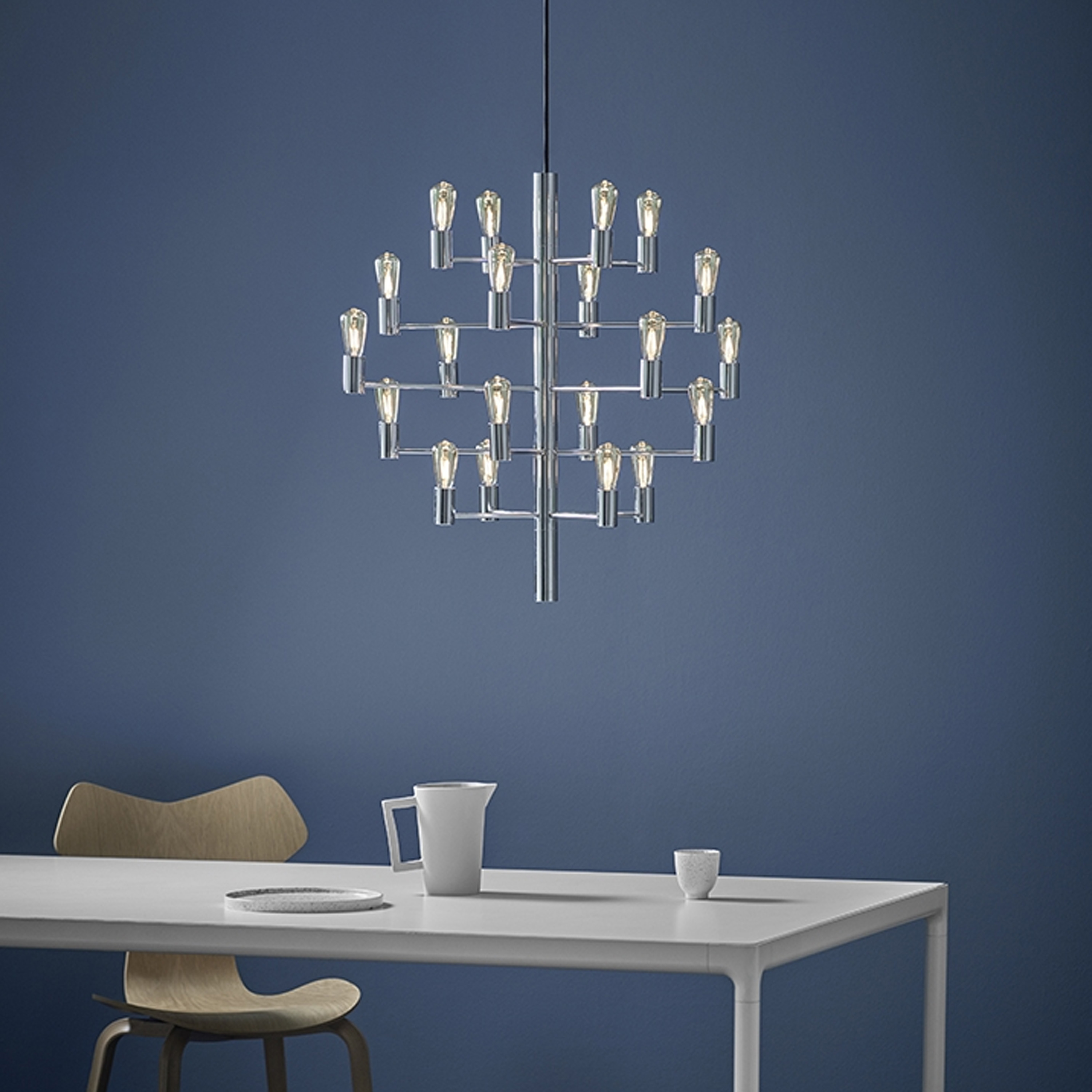 Herstal Manola 20 Led Taklampe Krom