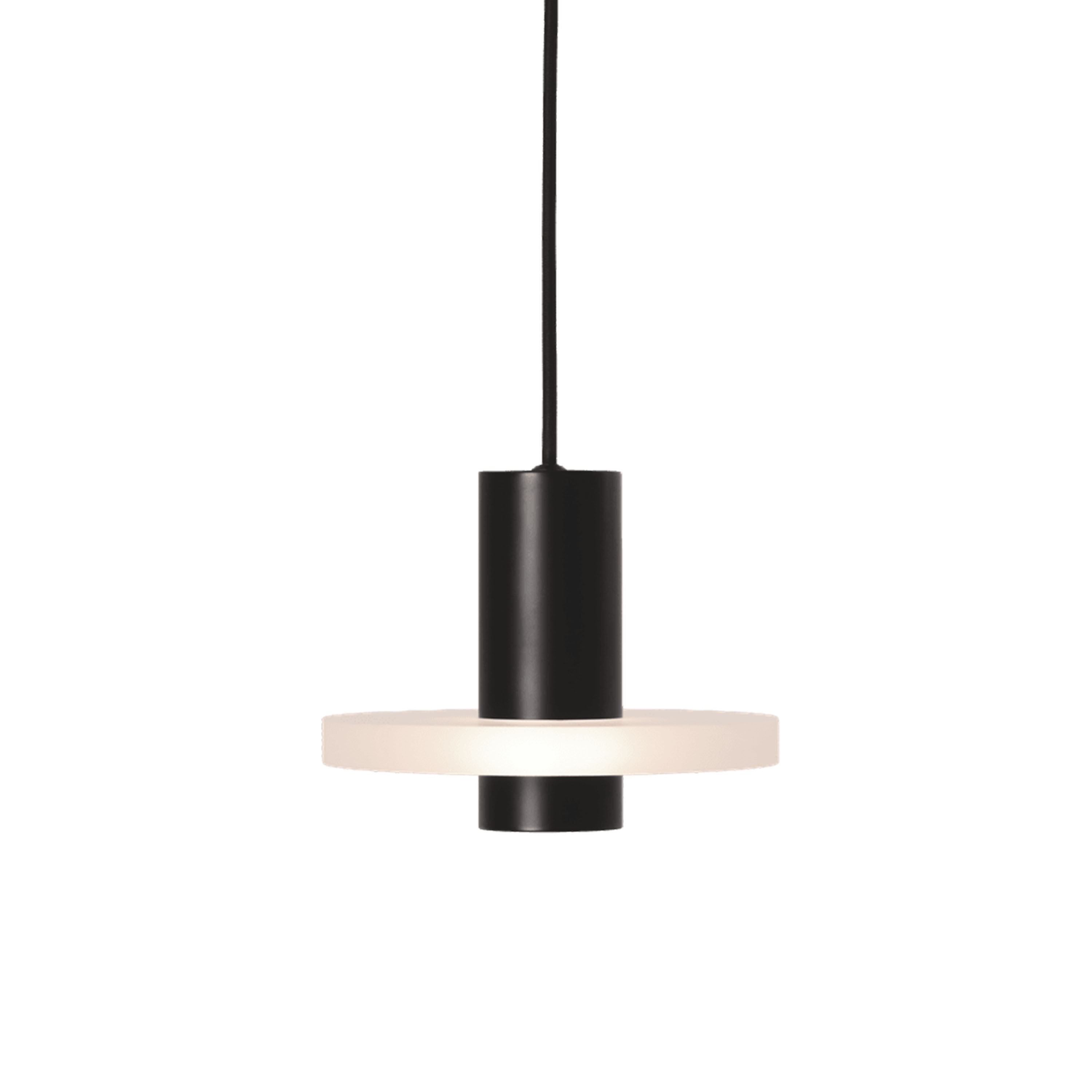 Frandsen Flake Taklampa Frosted Matt Black Ø19