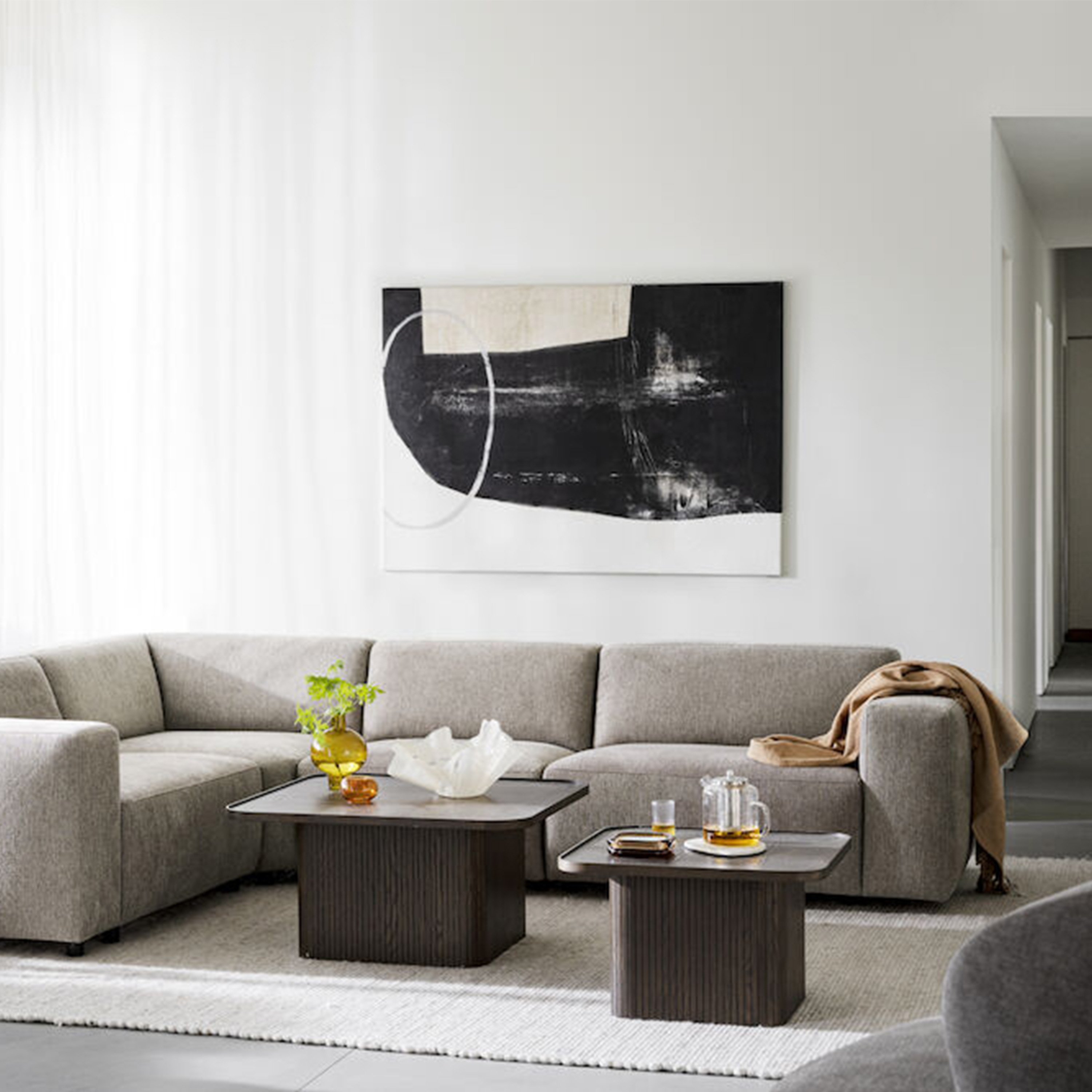 Rowico Home Sullivan Soffbord Brun Ek 80x80