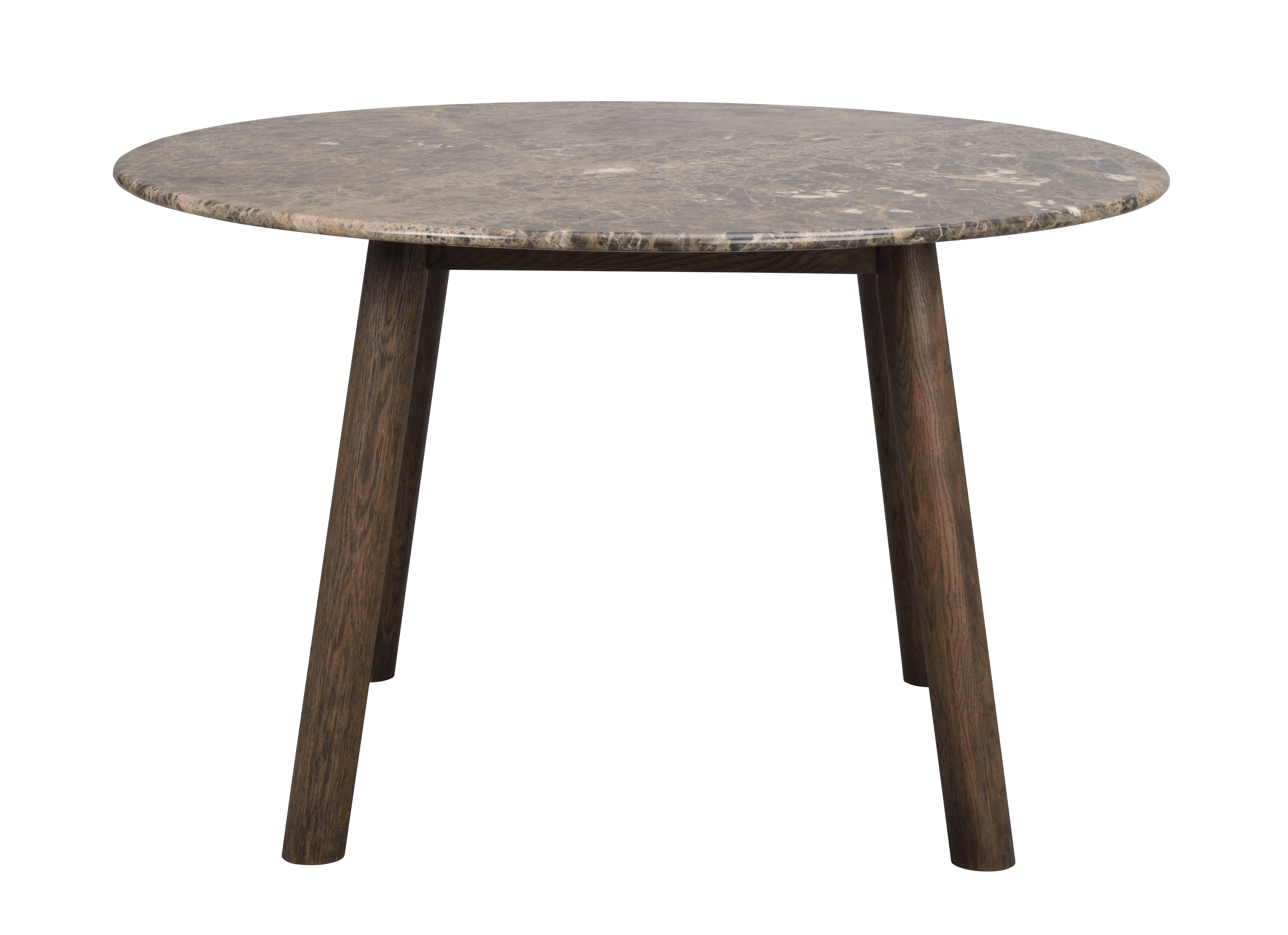 Rowico Home - Taransay Matbord Marmor Brun/Brun Ek Ø125