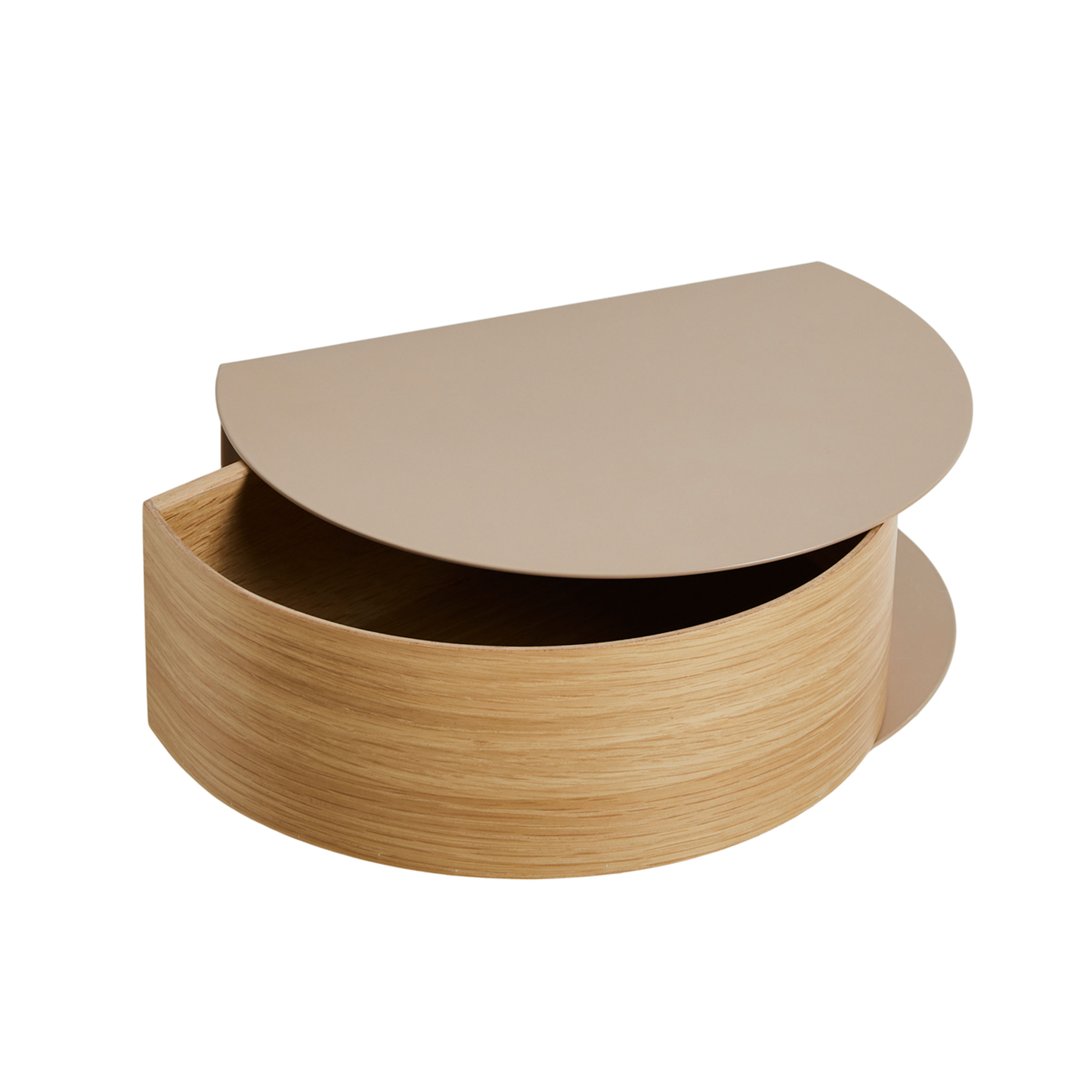 Woud Wallie Yöpöytä Tammi/Harmaanbeige