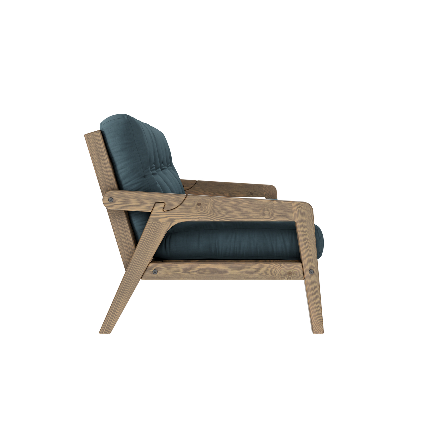 Karup Design Grab Schlafsofa Braun/Petrolblau 204cm