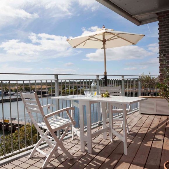 Cinas York Fällstol Vit