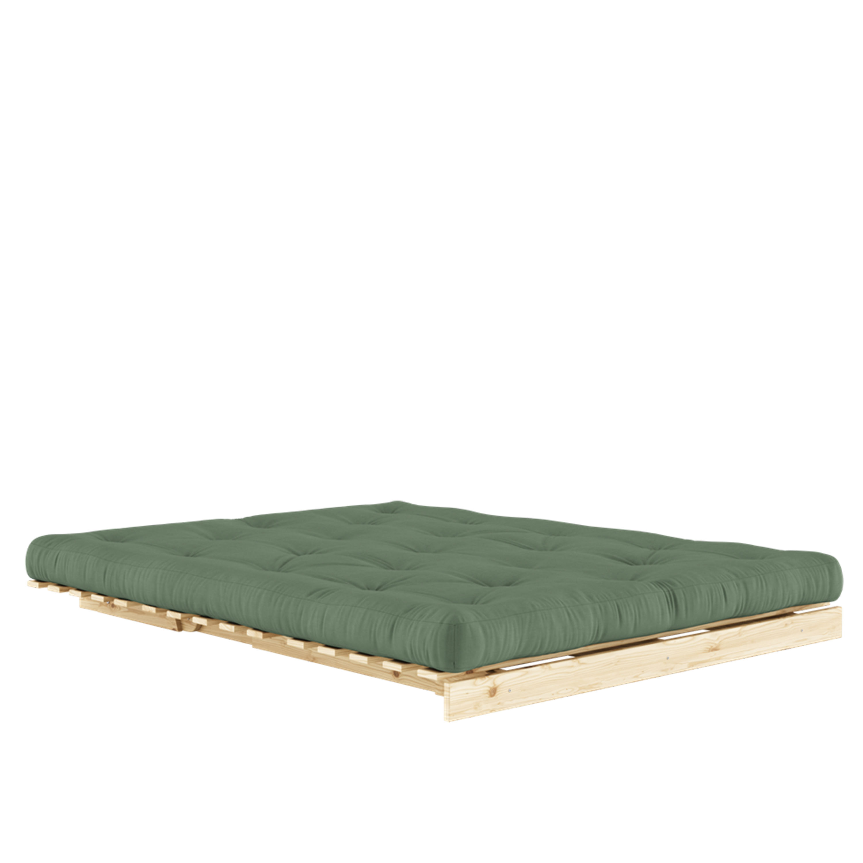 Karup Design Roots Schlafsofa Natur/Olivgrün 160cm