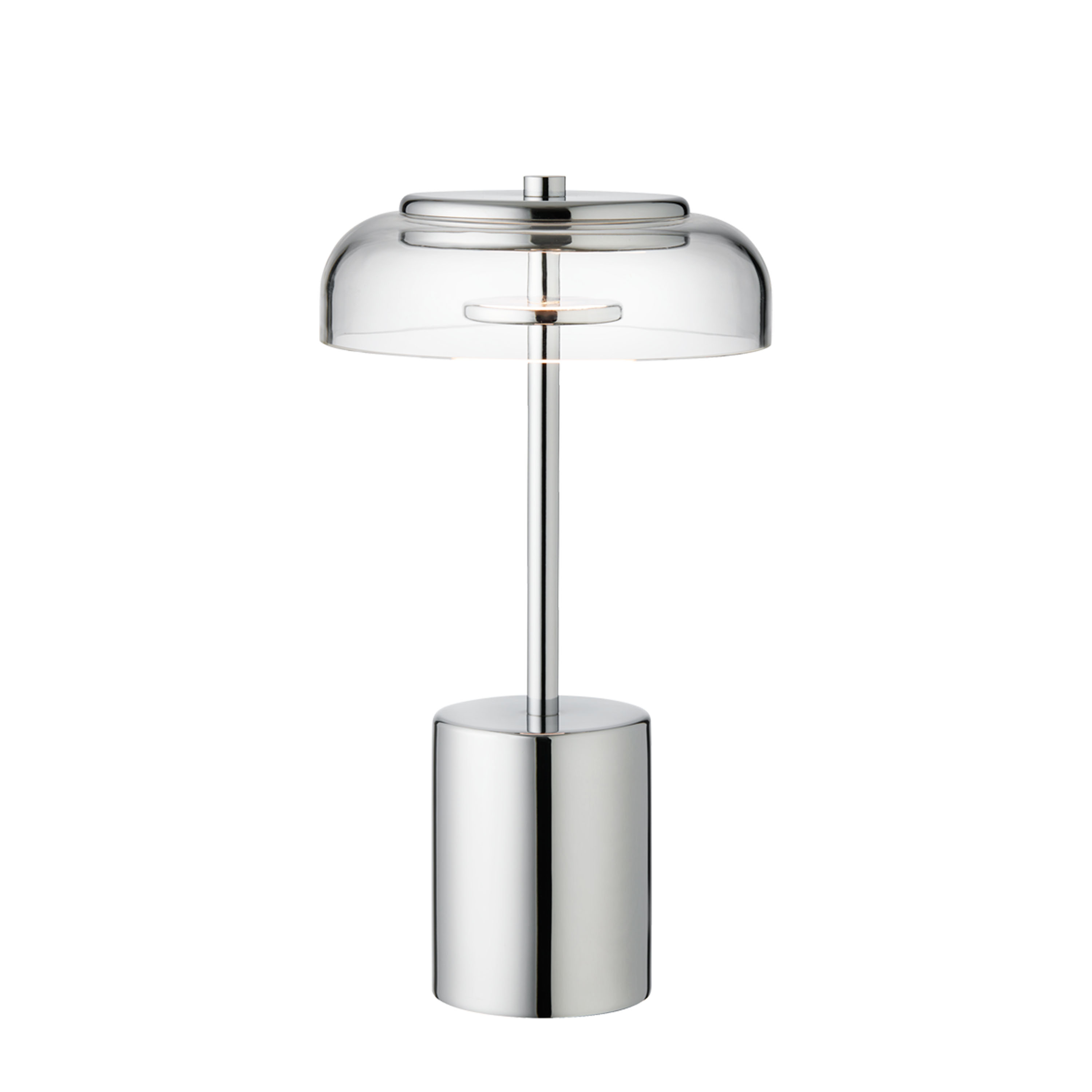 Nuura Blossi Mini Portabel Bordslampa Chrome/Clear