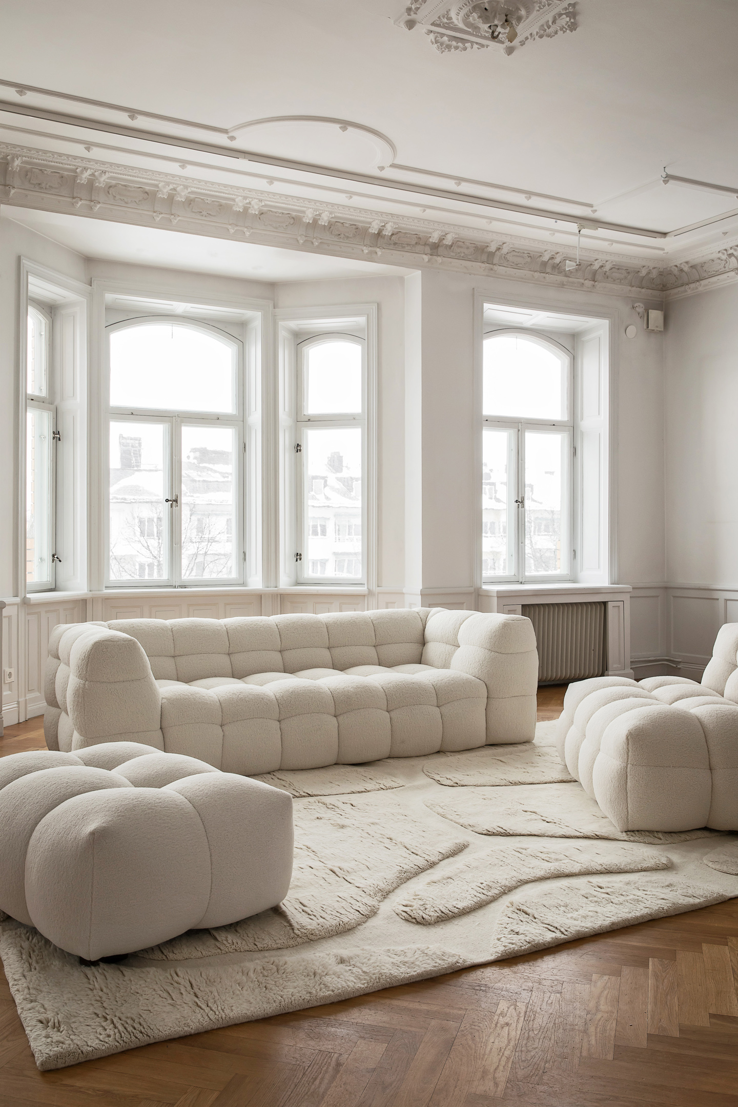 Sleepo Collection Vienna Wool Rug Offwhite 250x350