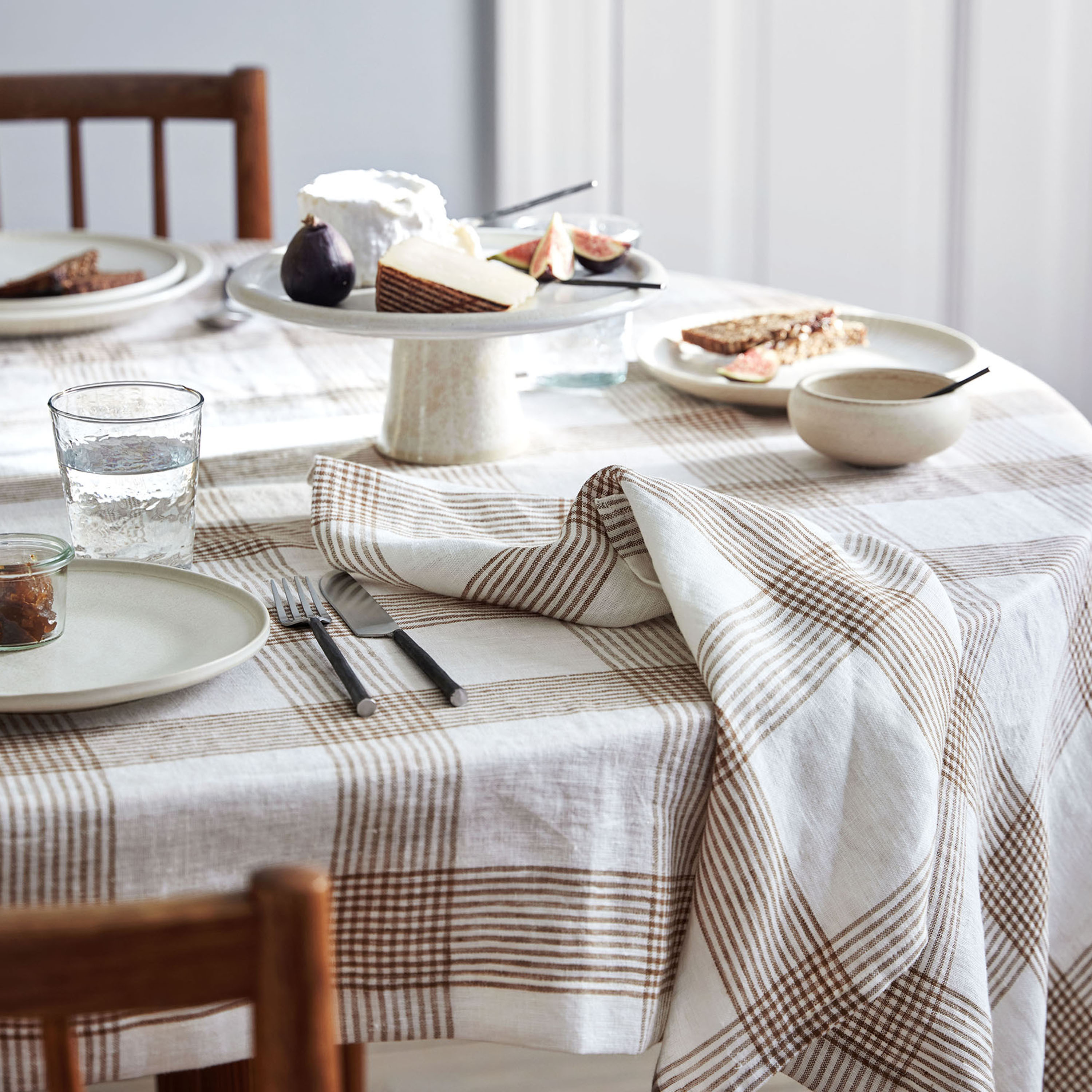 Tell me more Odette Servietten Brun 45x45 cm 4er-Set