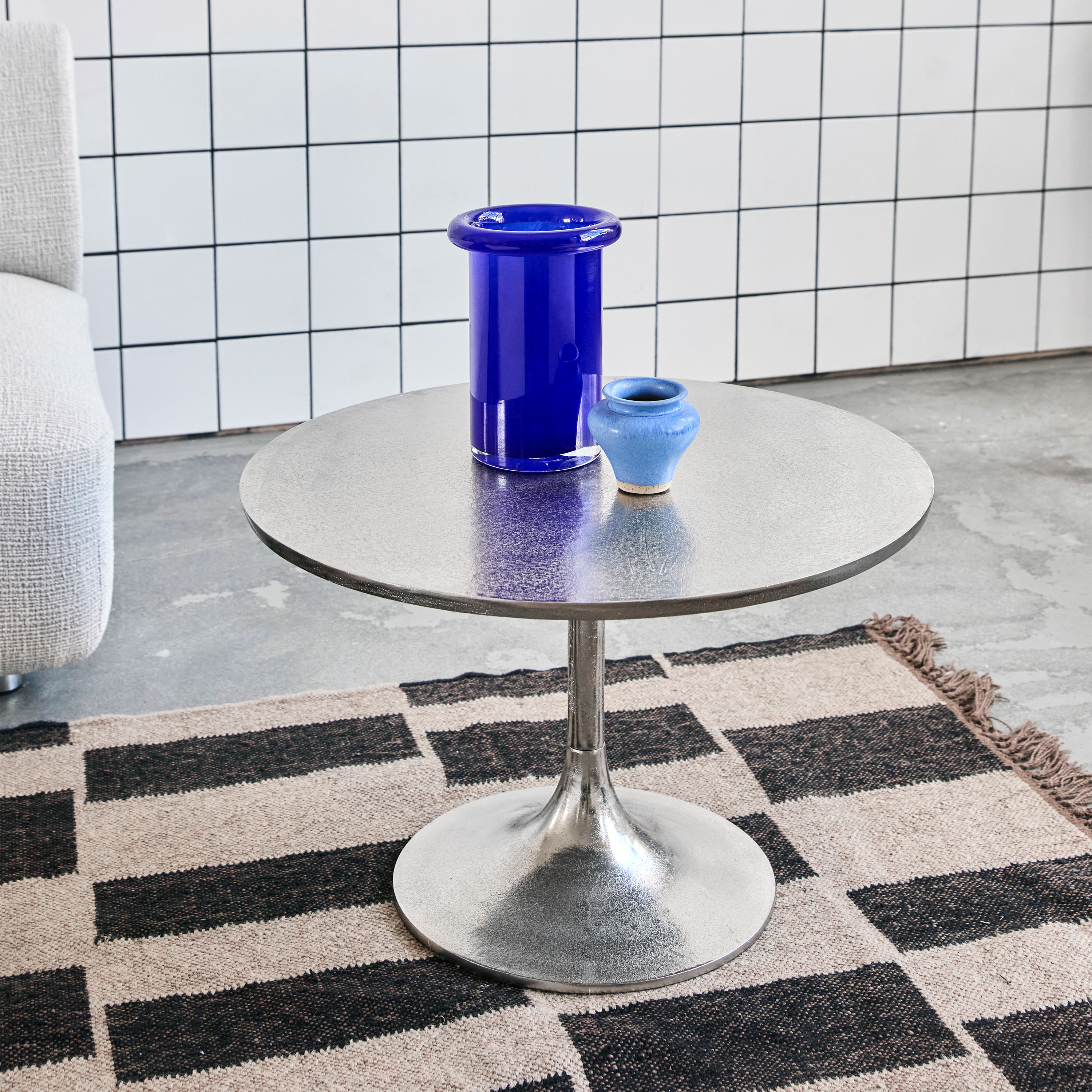 House Doctor Pan Sohvapöytä Hopea Ø 61