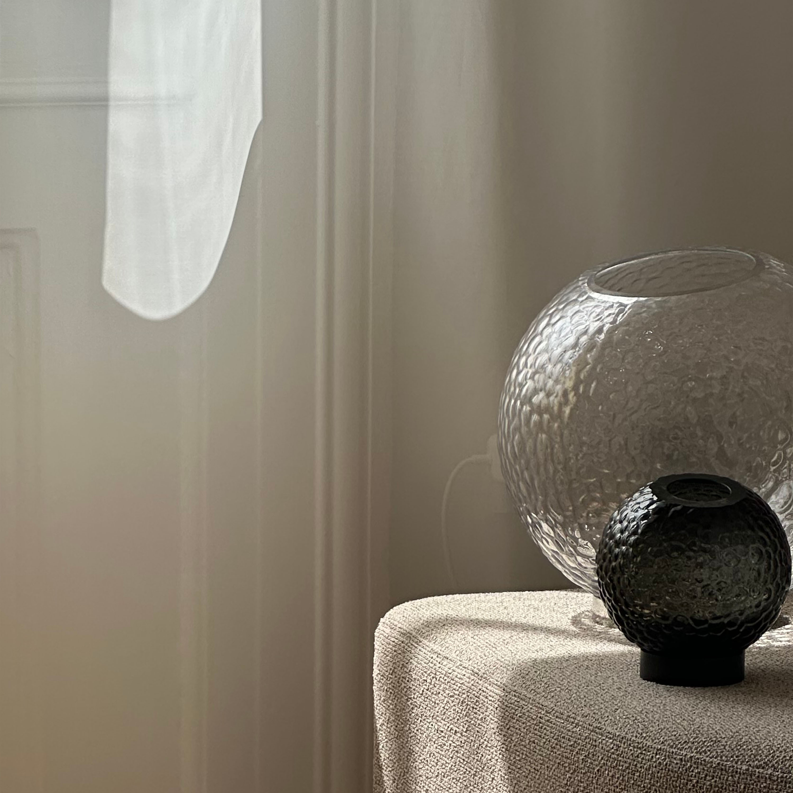 AYTM Globe Bubbles Vase Klar Ø21