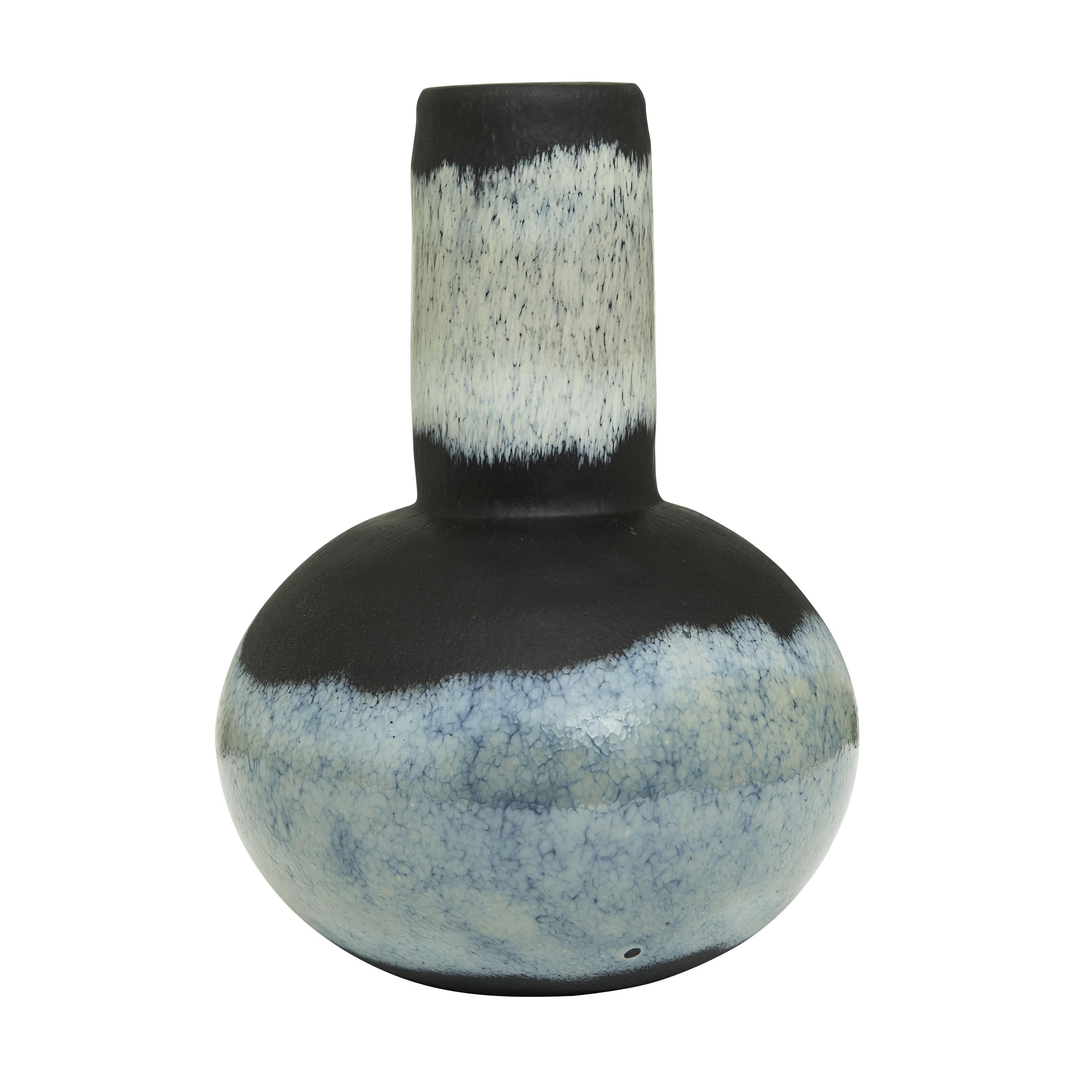 Ombre Vas Glas Black/White 26cm