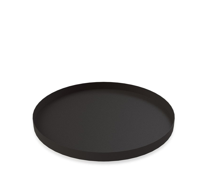 Cooee Design - Rund Bricka Stor Black - Svart