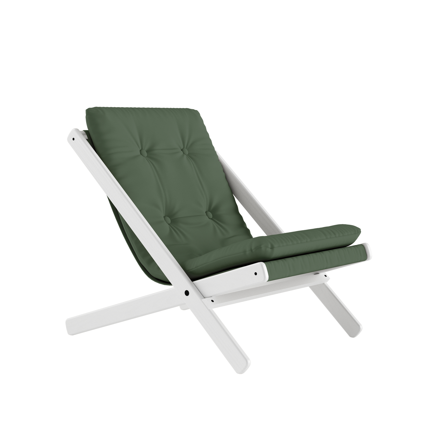 Karup Design - Boogie Loungesessel Weiß/Olivgrün