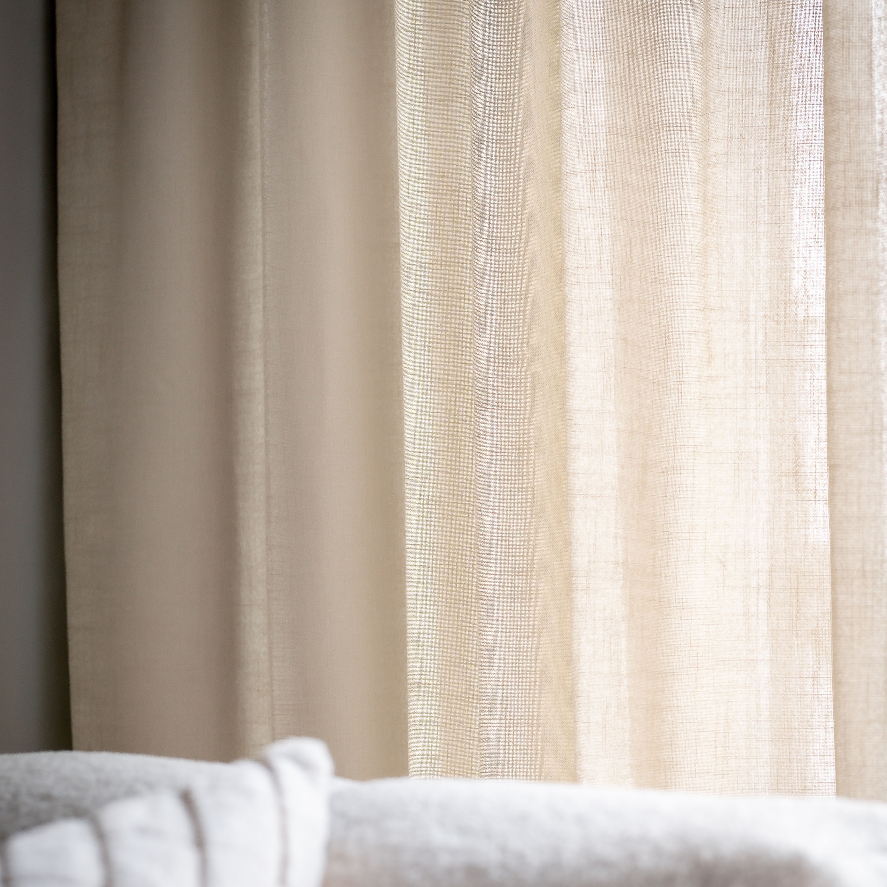 Svanefors Cecil Gardinlängd Lin 260cm 2-pack