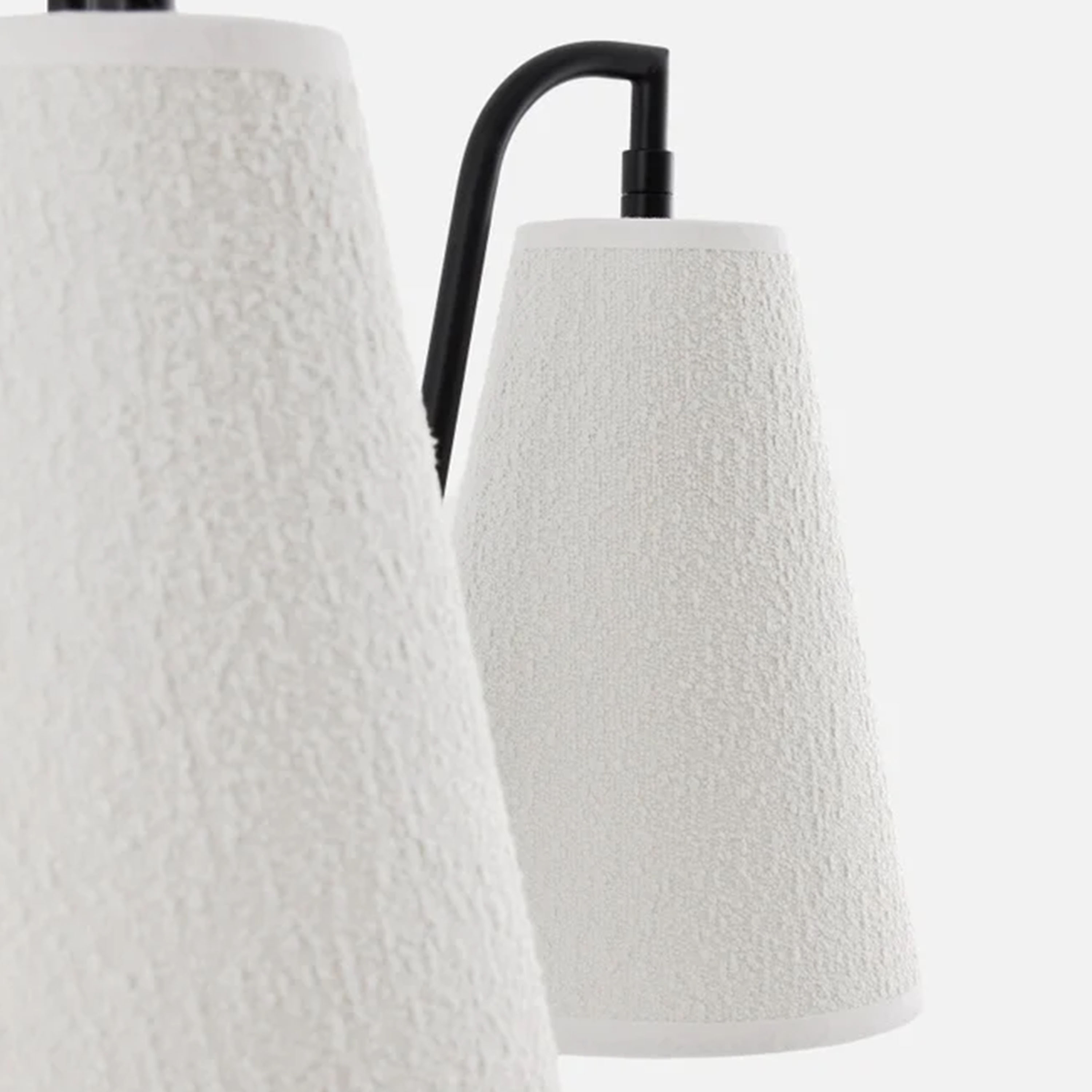 Globen Lighting Lou Taklampe Hvit Bouclé/Svart 3