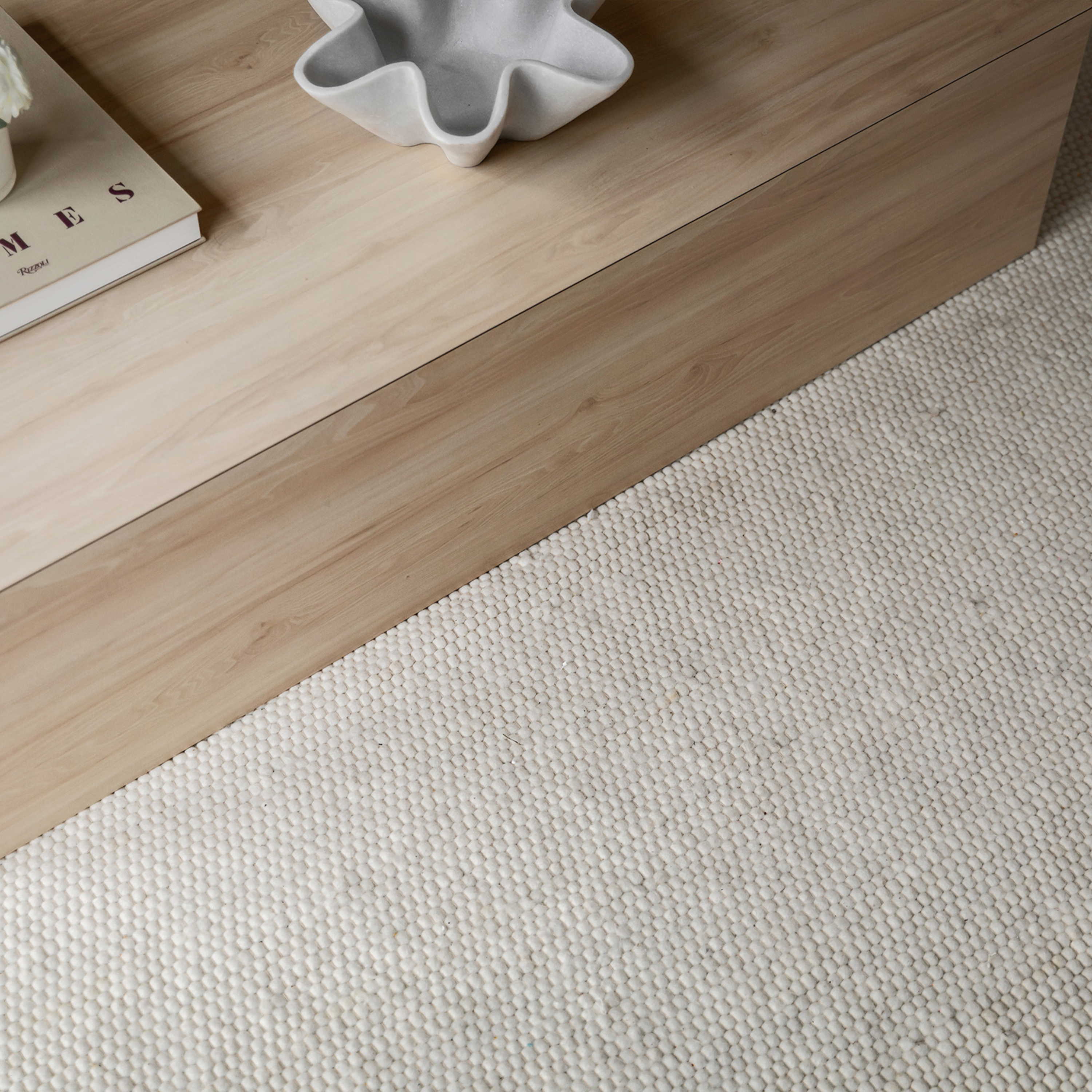 Sleepo Collection Milos Ullteppe Hvit 250x350