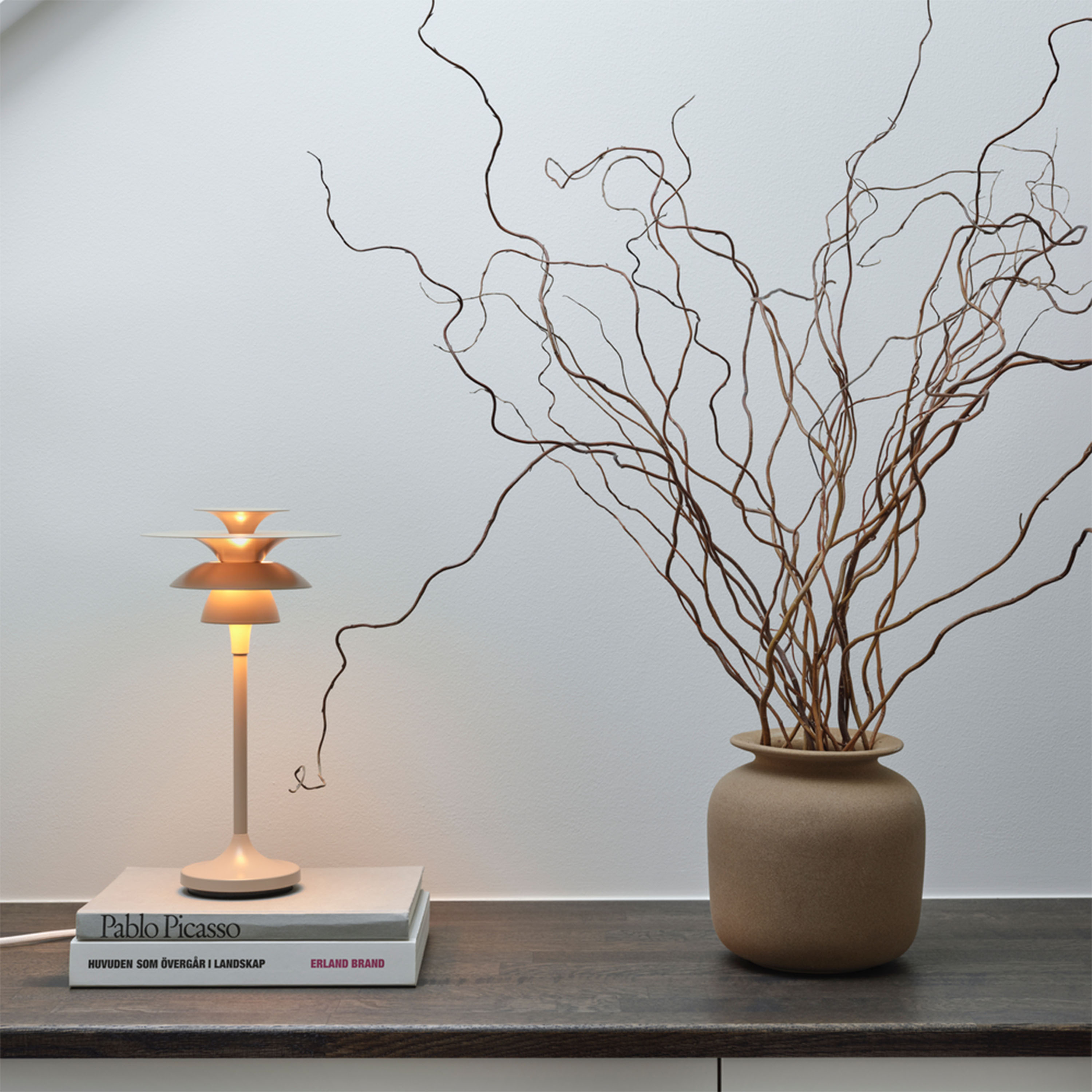 Belid Picasso Tischlampe Nougat 35cm