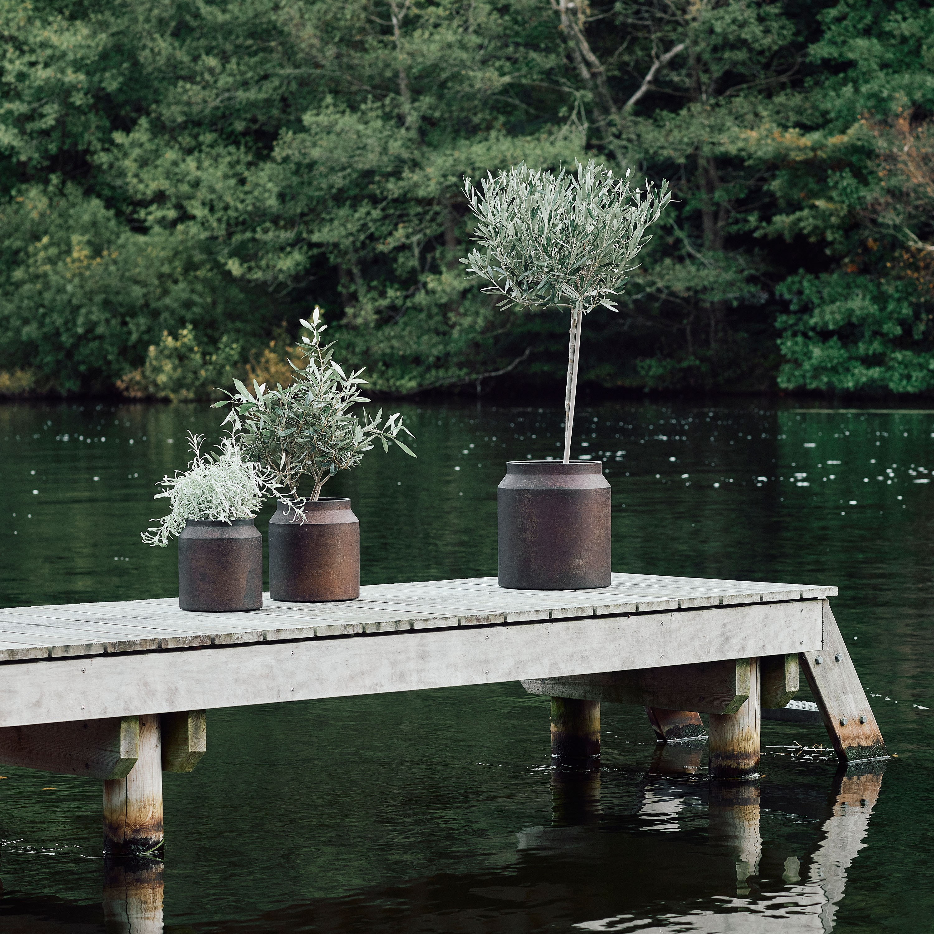 Muubs Sai Blumentopf Rust Metal Ø21