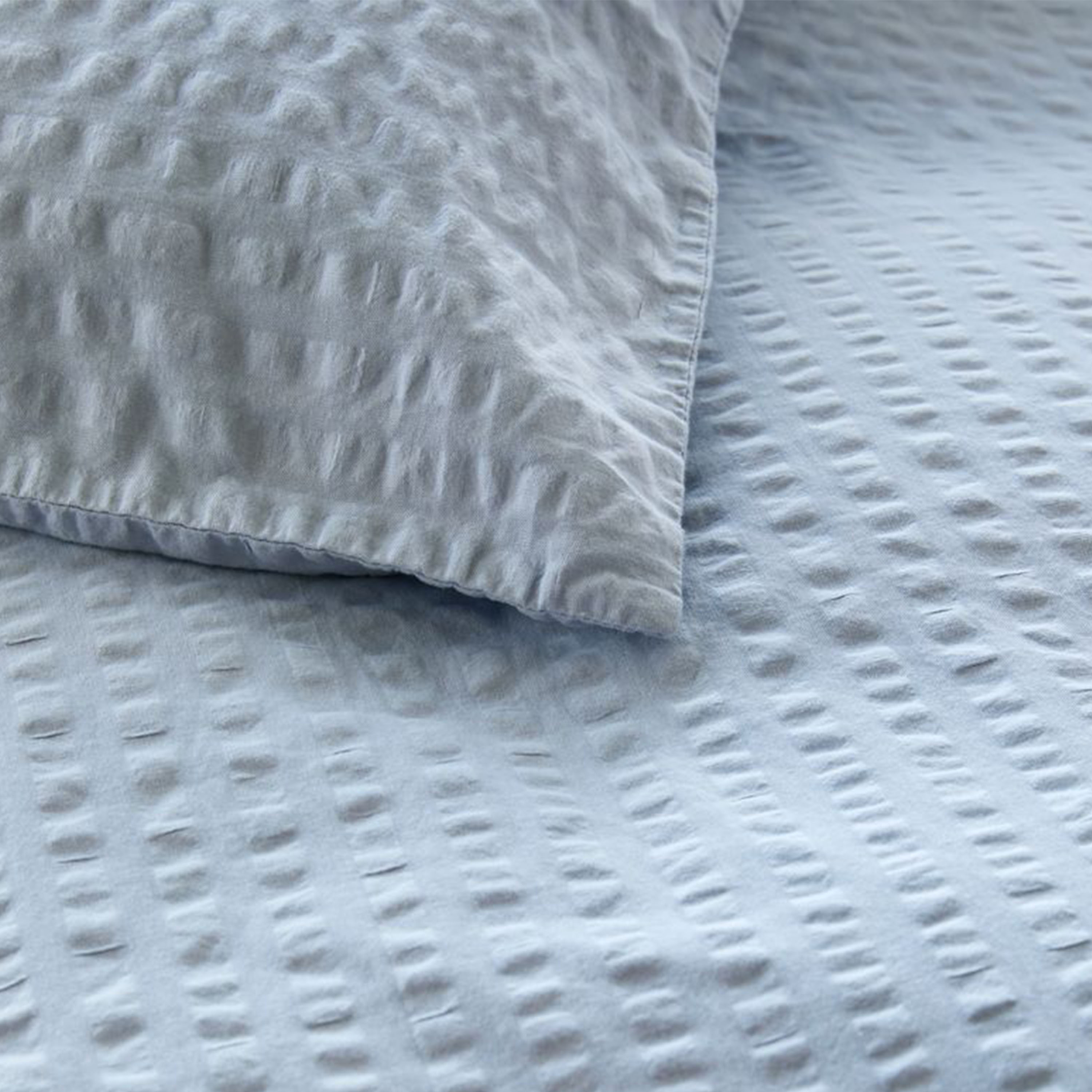 Høie Luna 2-del Påslakanset Krepp Zenblå