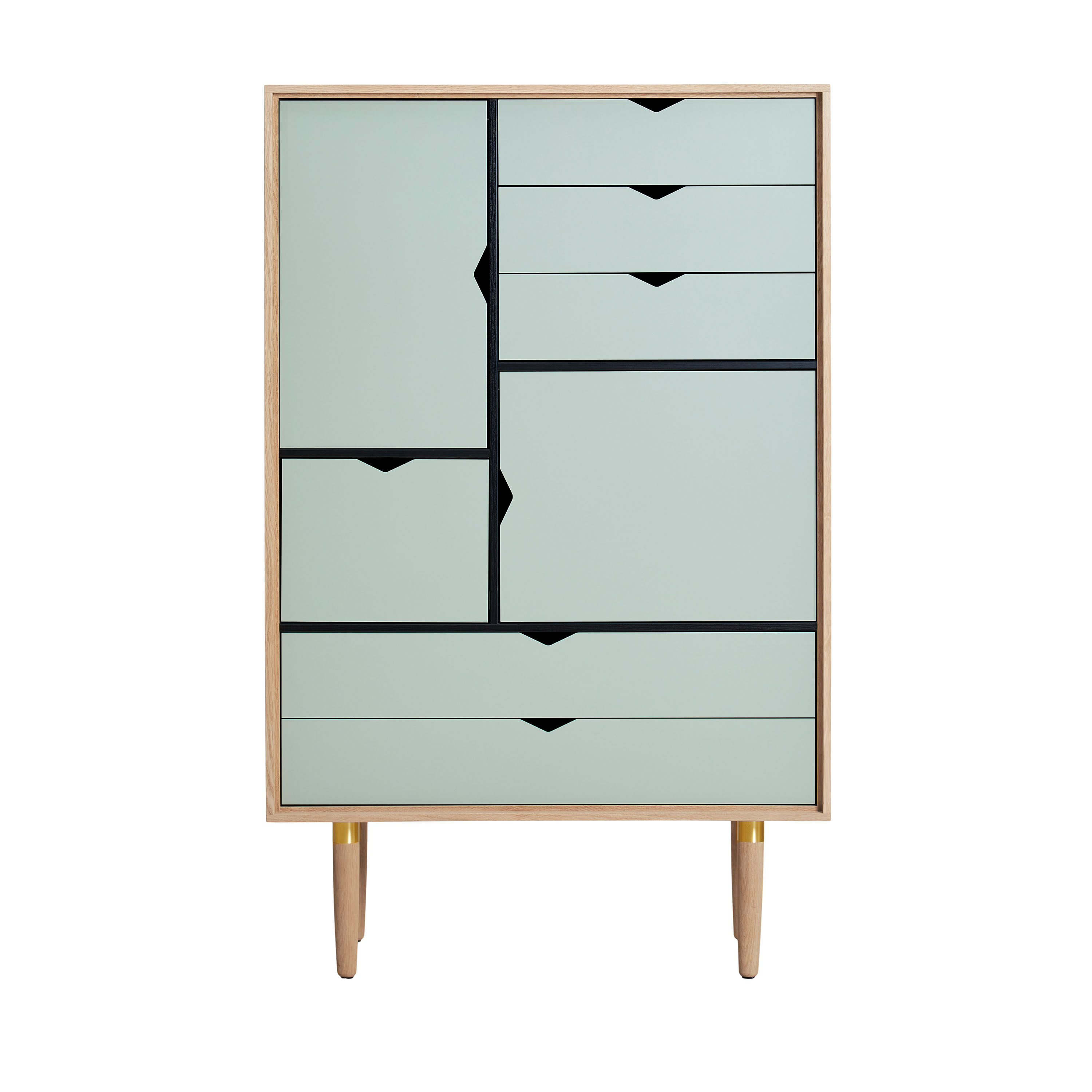 S5 Skåp Såpad Ek/Ocean Grey 83x132