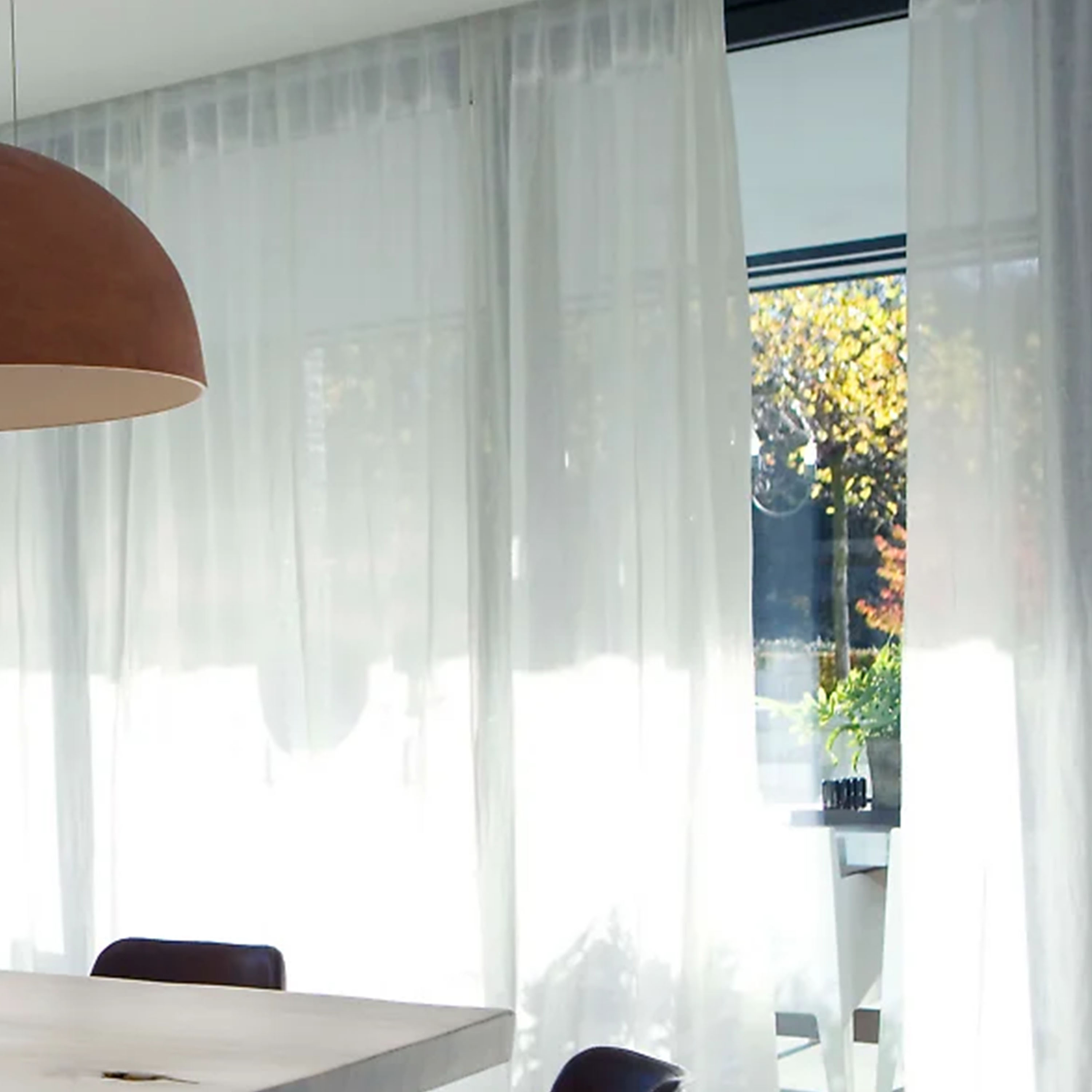 Himla Dalsland Gardinlängd Linne White 250cm