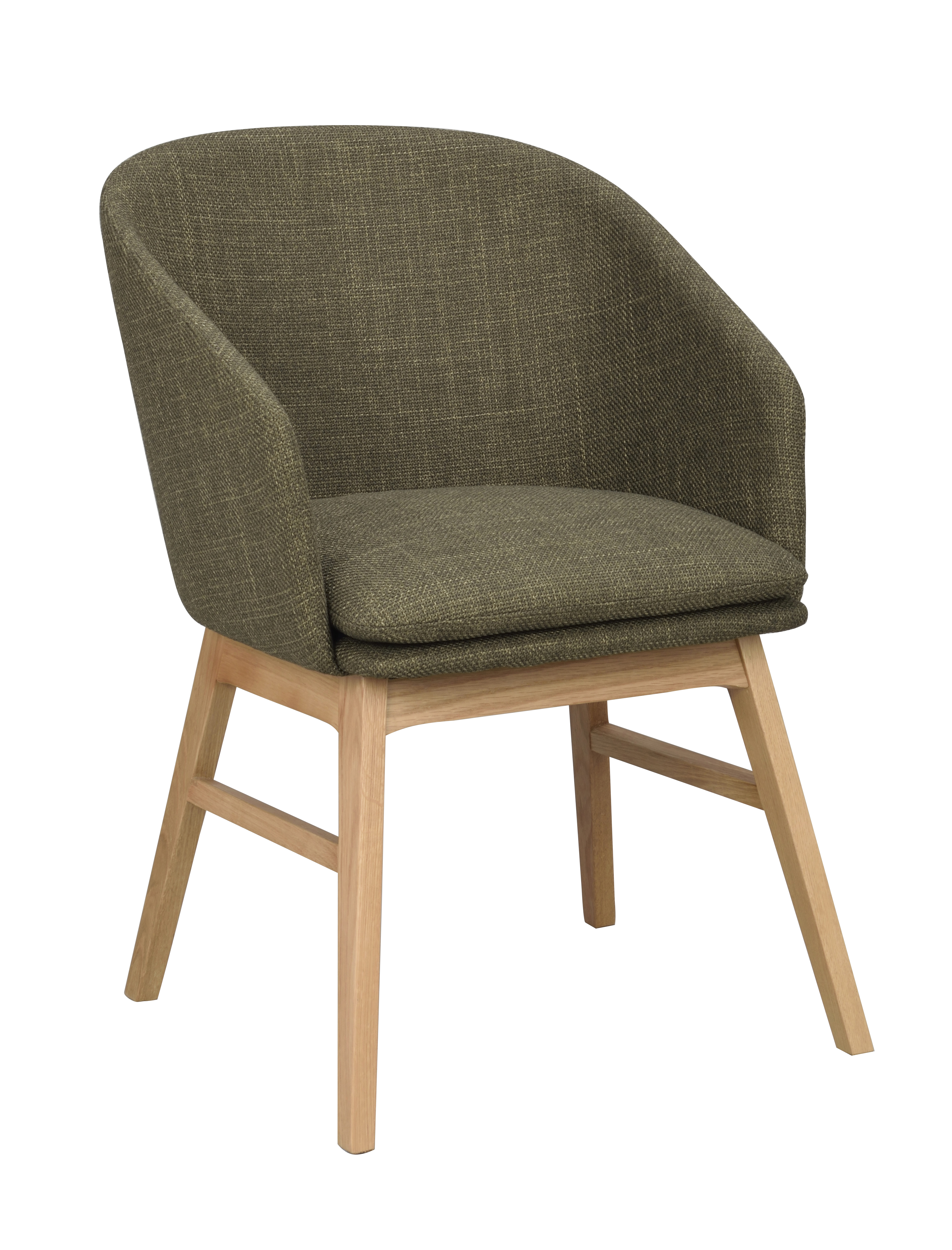 Rowico Home - Windham Armstuhl Grün/Natur - Esszimmerstühle (2er-Pack)