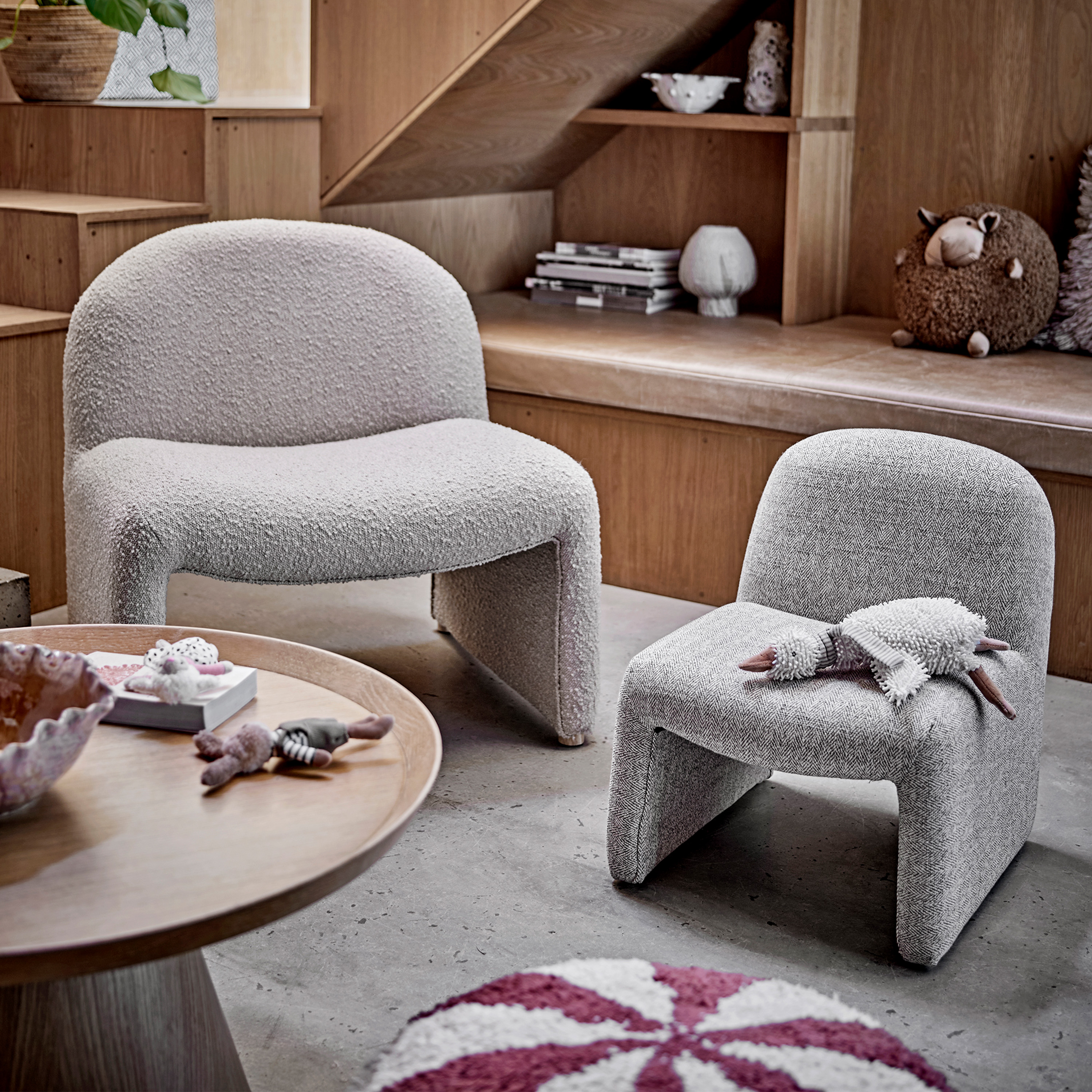 Bloomingville Neel Kids Loungestol Grey