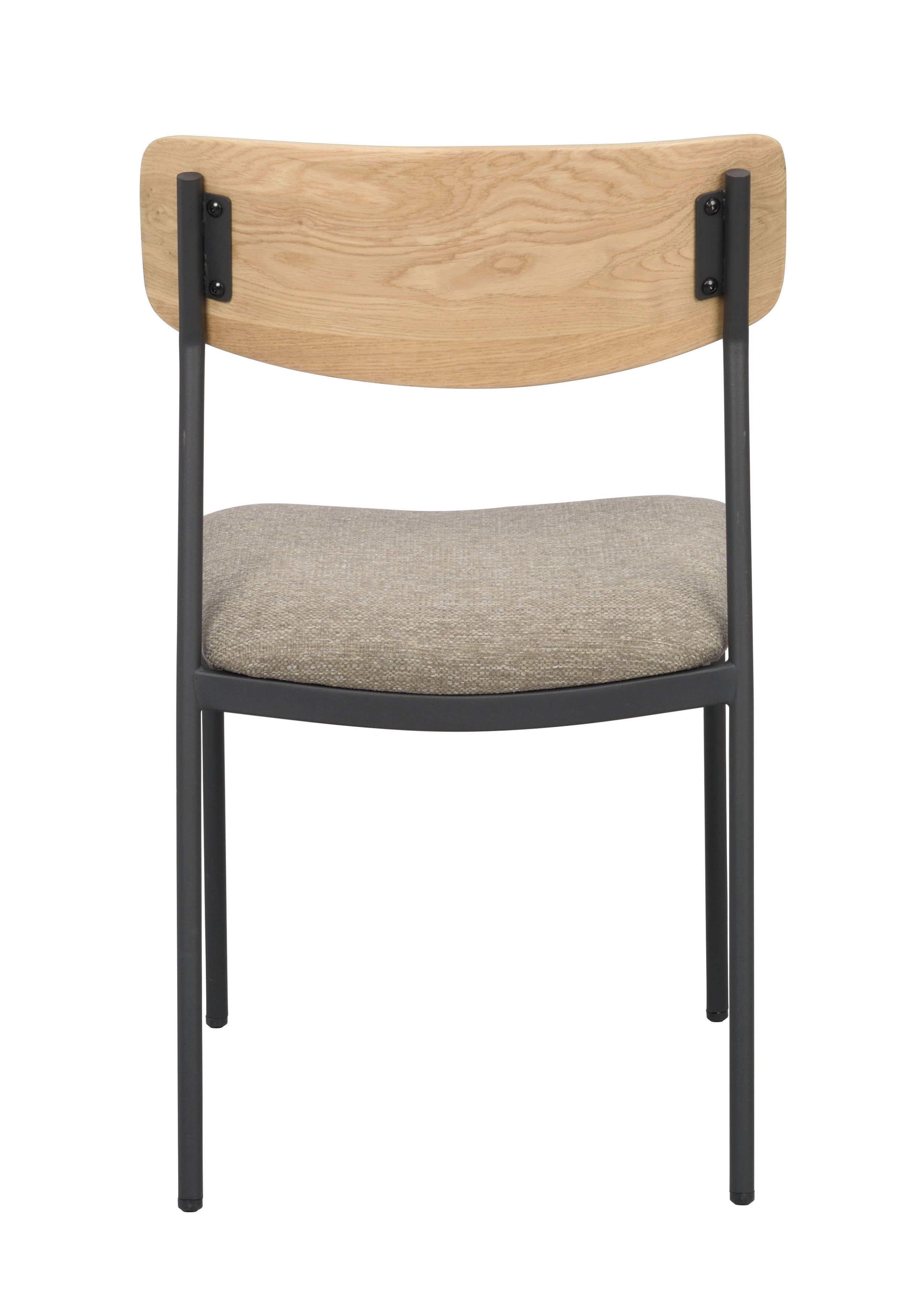 Rowico Home Maymont Esszimmerstuhl Eiche/Dunkelbeige/Schwarz