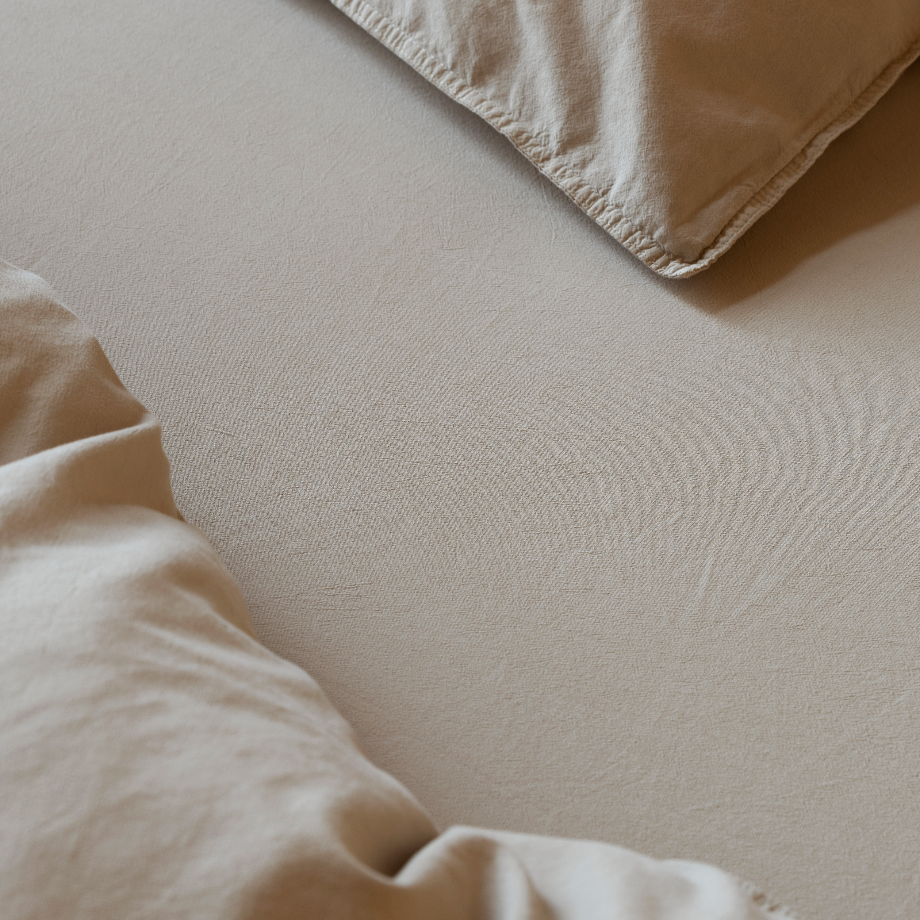 Høie Frøya Pussilakanasett Beige 150x210/50x60