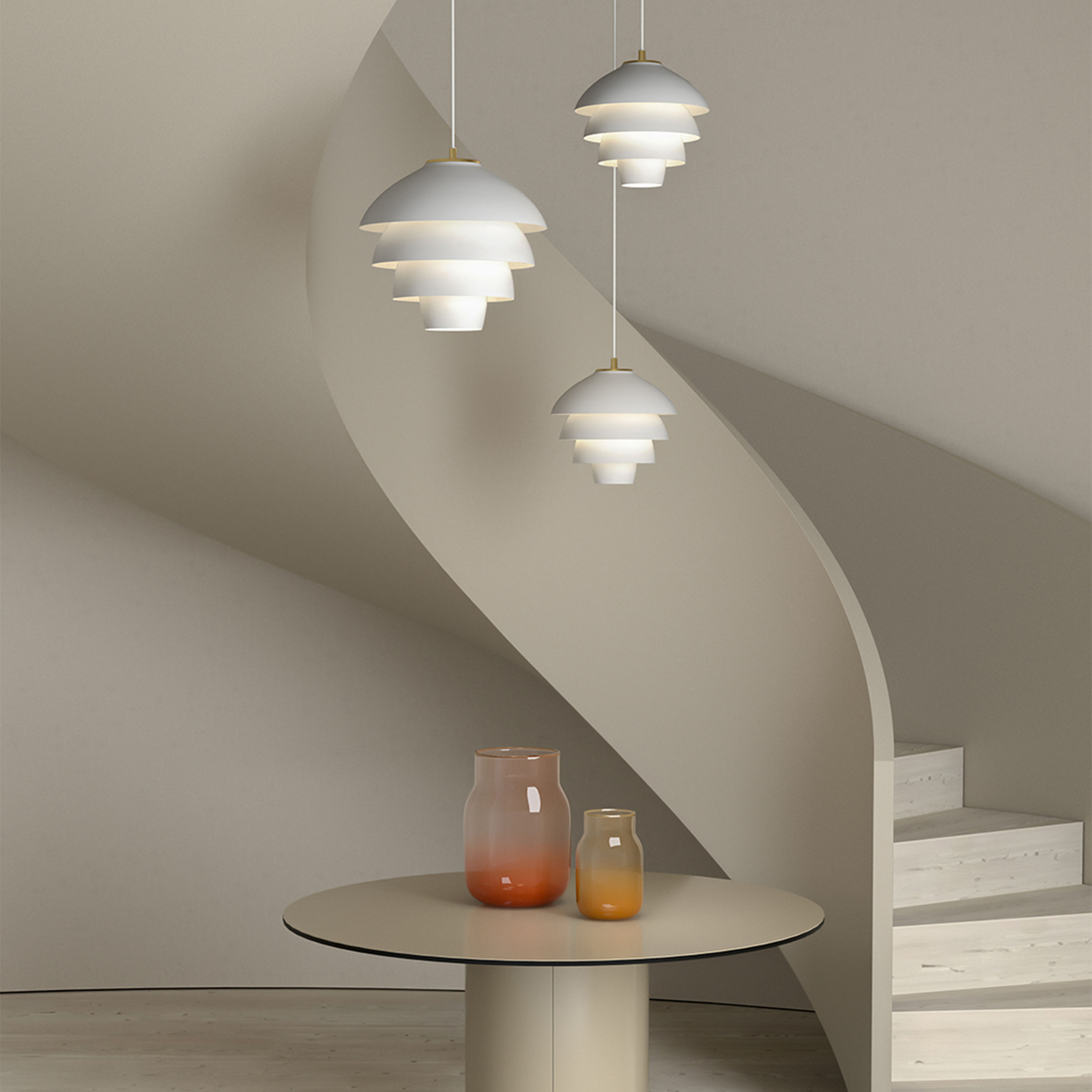 Belid Valencia Riippuvalaisin Mattavalkoinen/Messinki Ø31