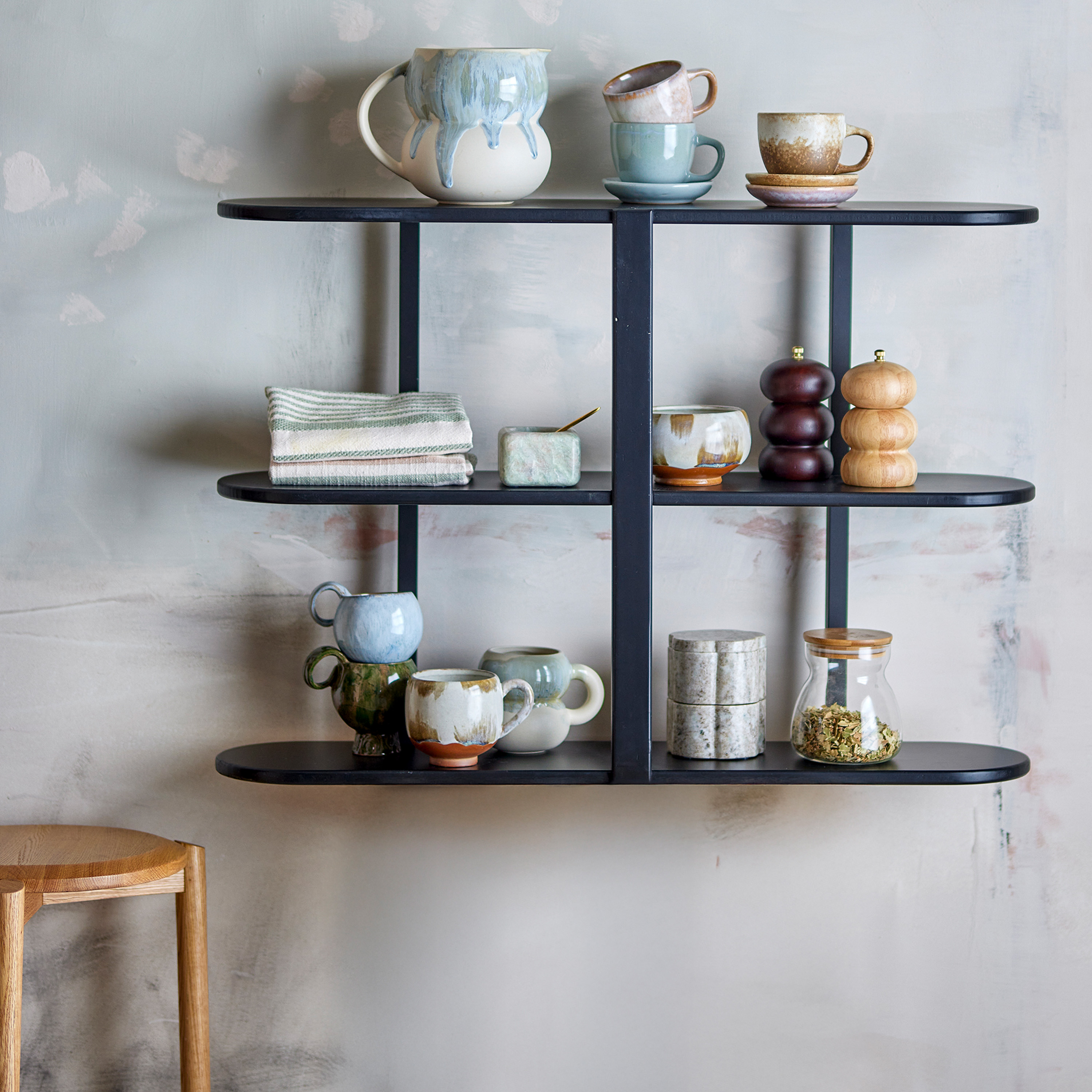 Bloomingville Vicente Hylla Black 80x56