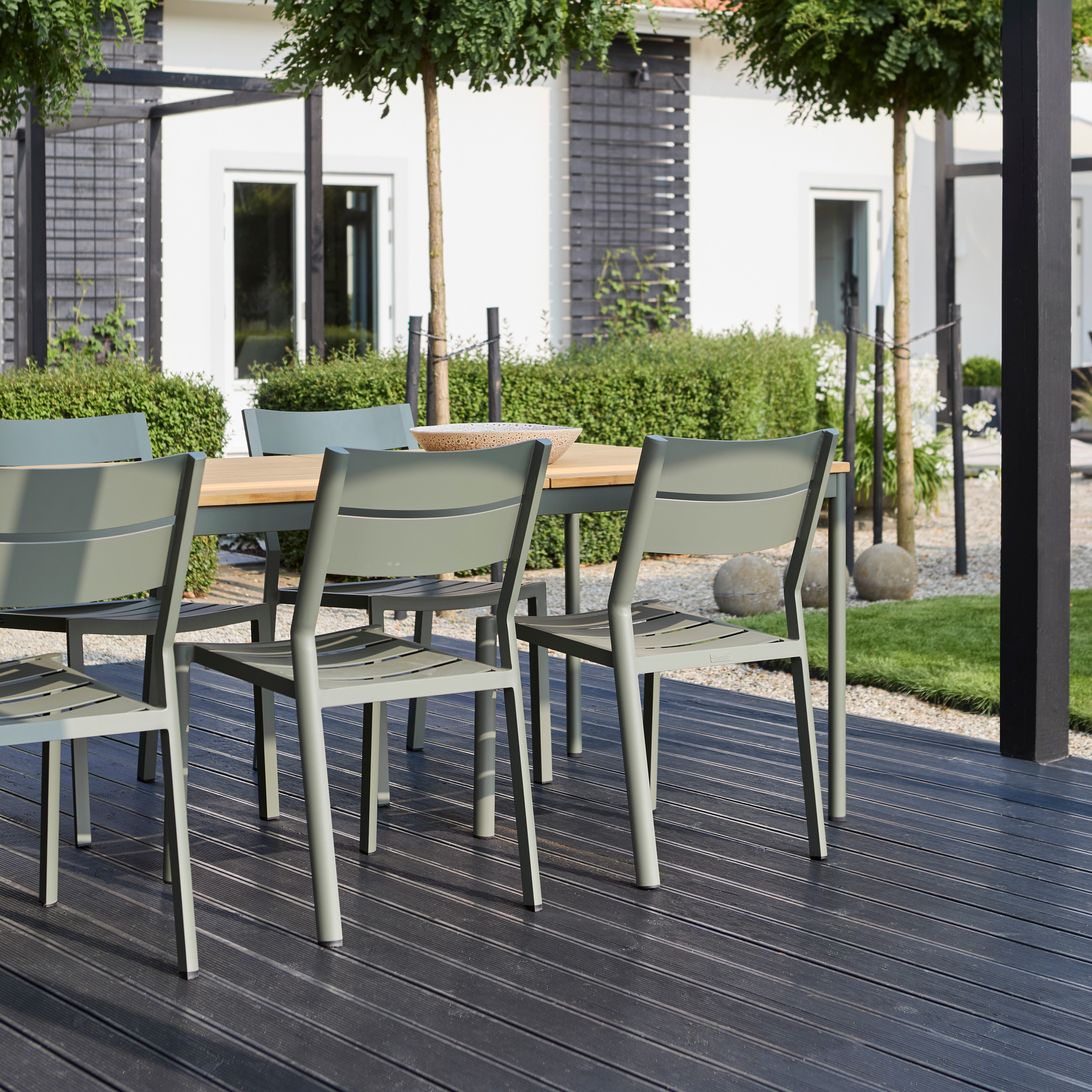 Brafab Nox Matbord Dusty Green/teak 238cm