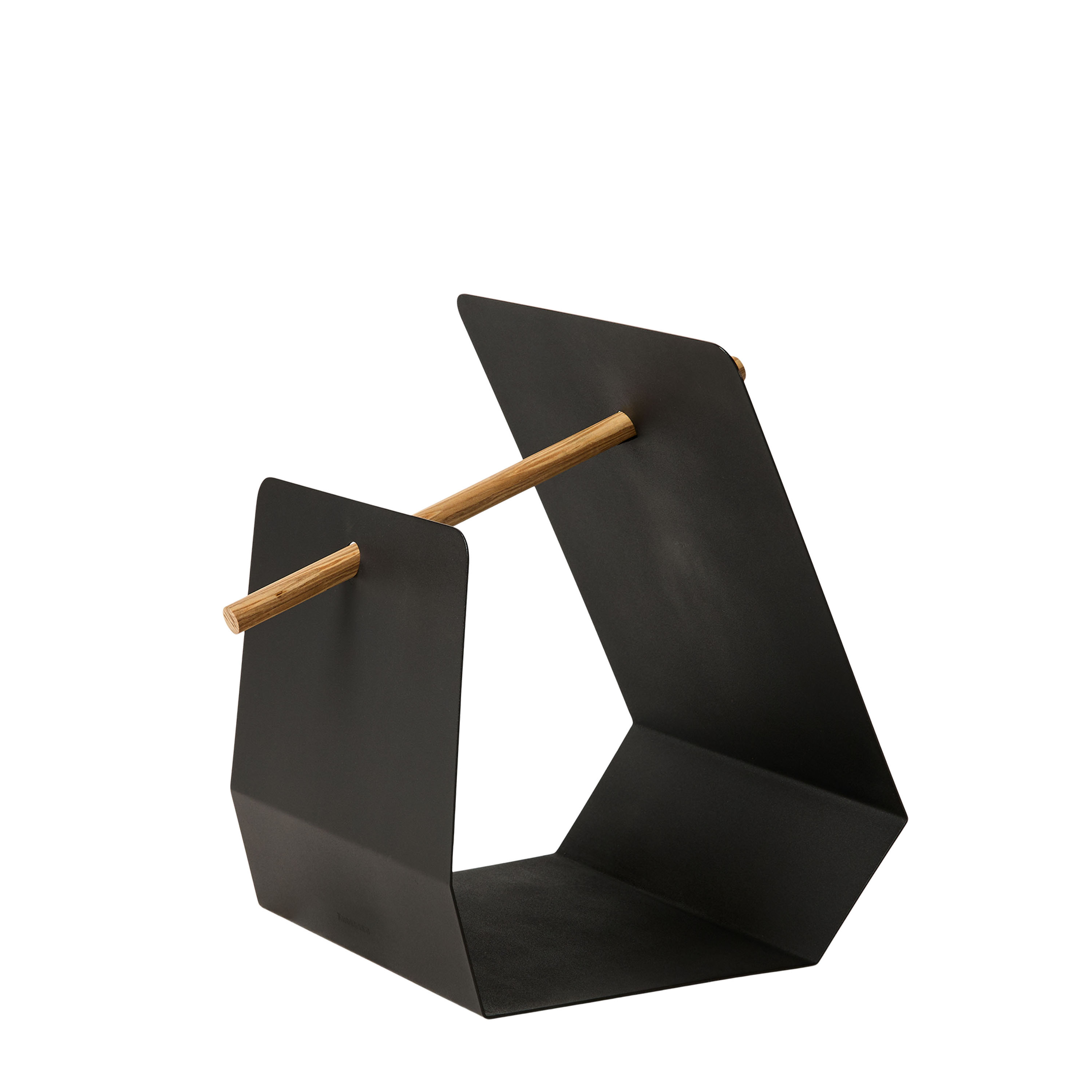 Edge Tidningsställ Powder Coated Metal Black