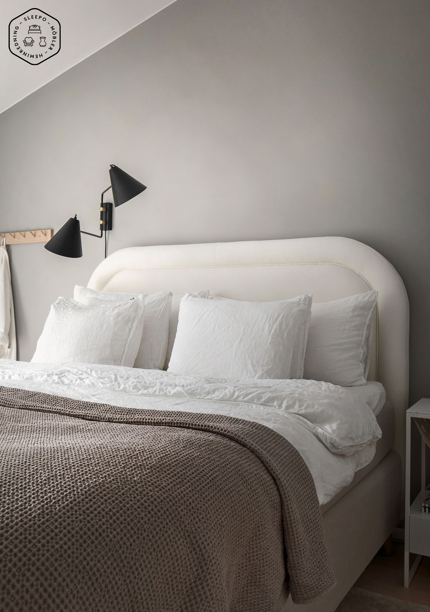 Sleepo Collection Celine Sänggavel Vit 180cm