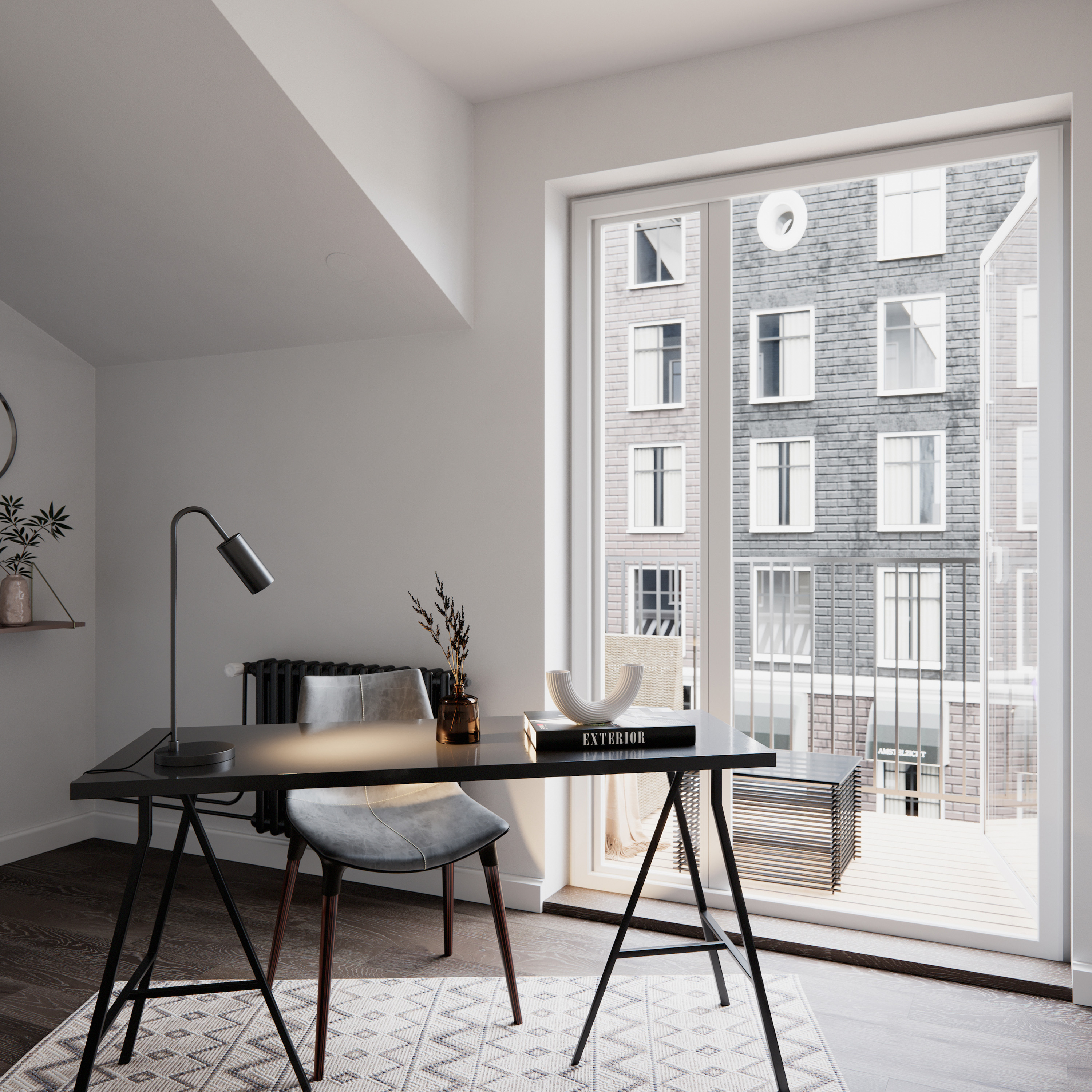 By Rydéns Curve Bordslampa Matt Svart 51cm